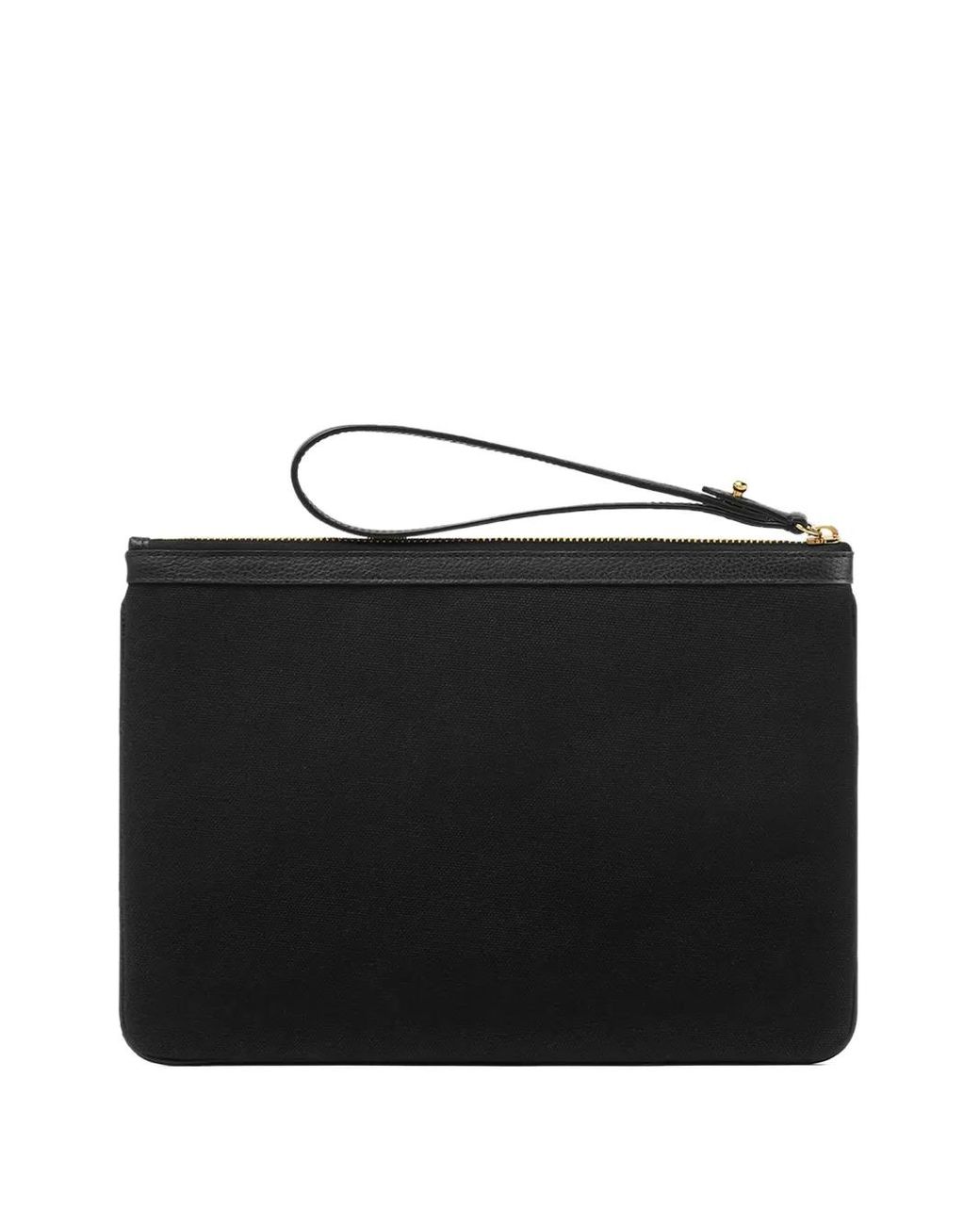Versace Black La Medusa Canvas Pouch