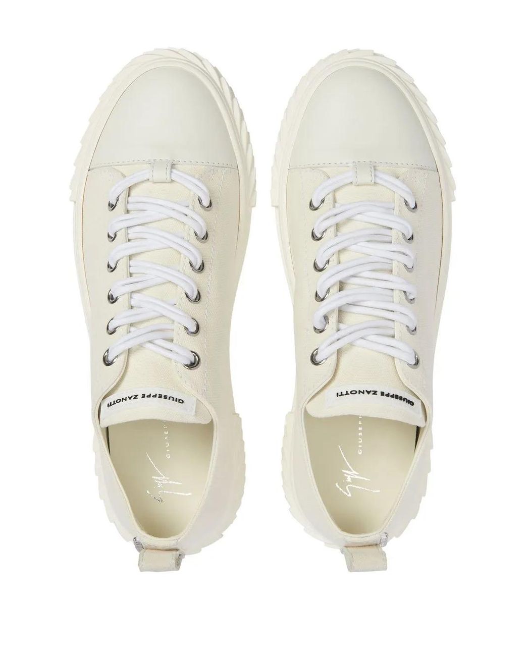 Giuseppe Zanotti White Blabber Sneakers
