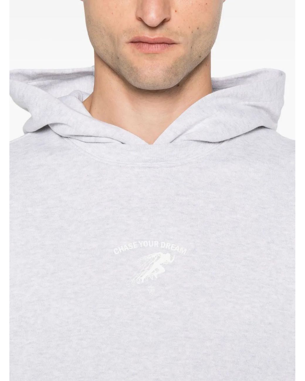 Eleventy White Slogan-Print Hoodie for men