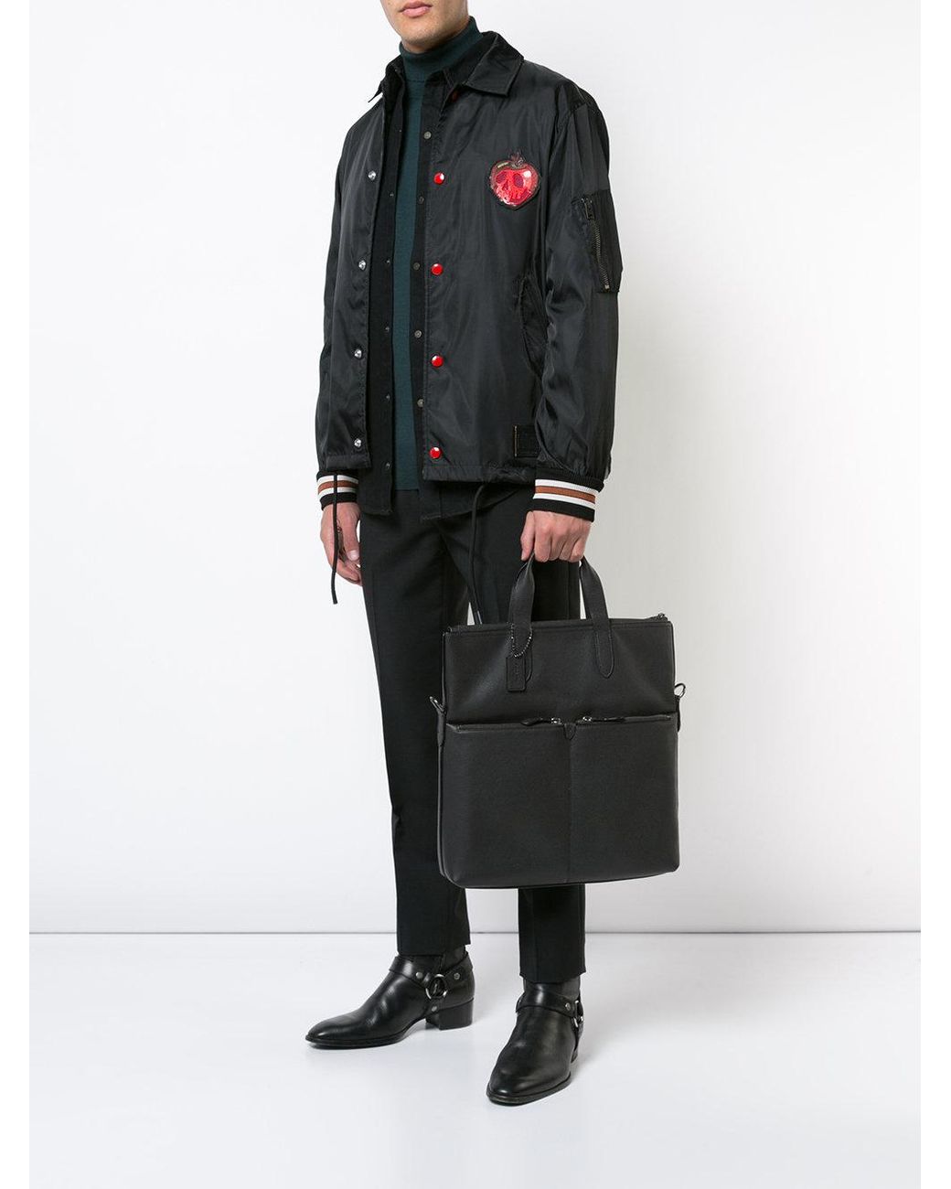 COACH Metropolitan Utility Tote in Black for Men Lyst