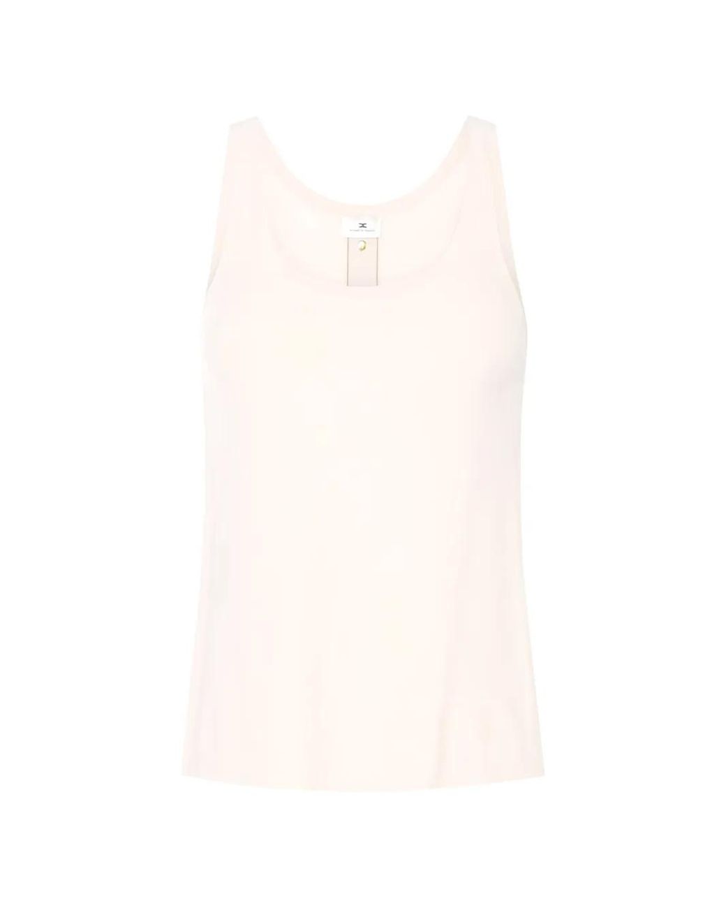 Top Con Botones En La Espalda Elisabetta Franchi de color White