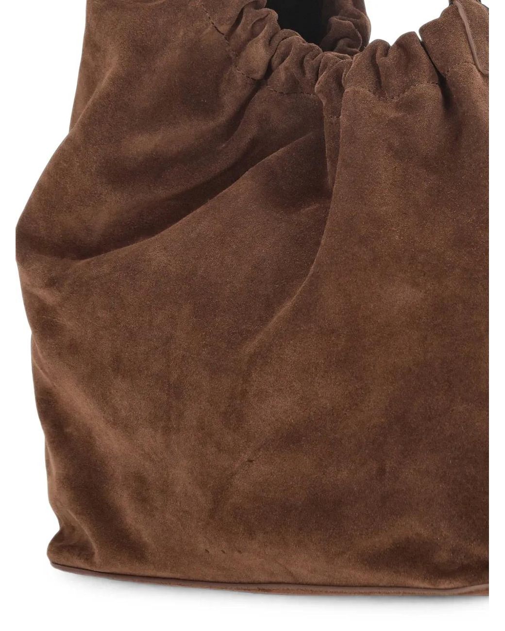 Aesther Ekme Brown Demi Lune Cloud Gathered Shoulder Bag
