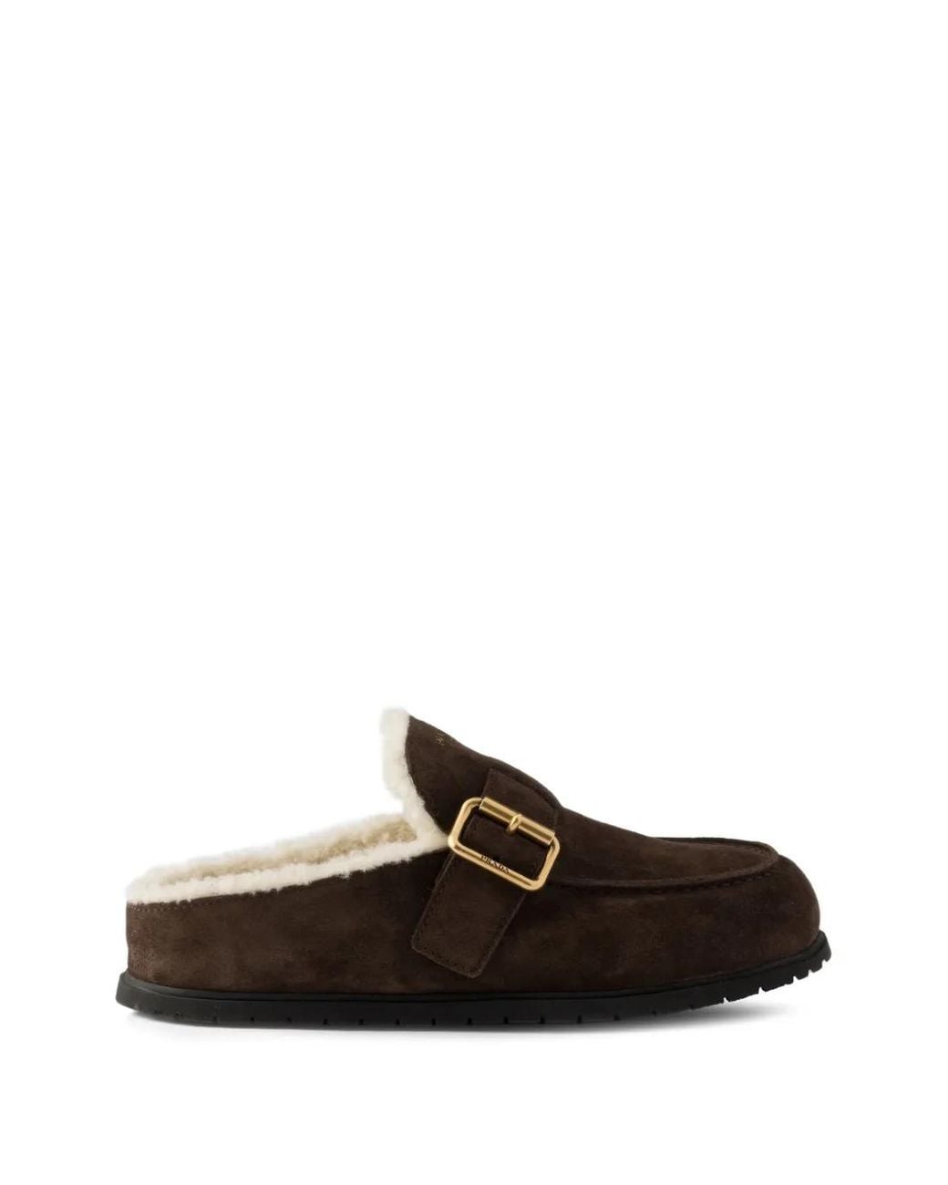 Prada Brown Suede Mules
