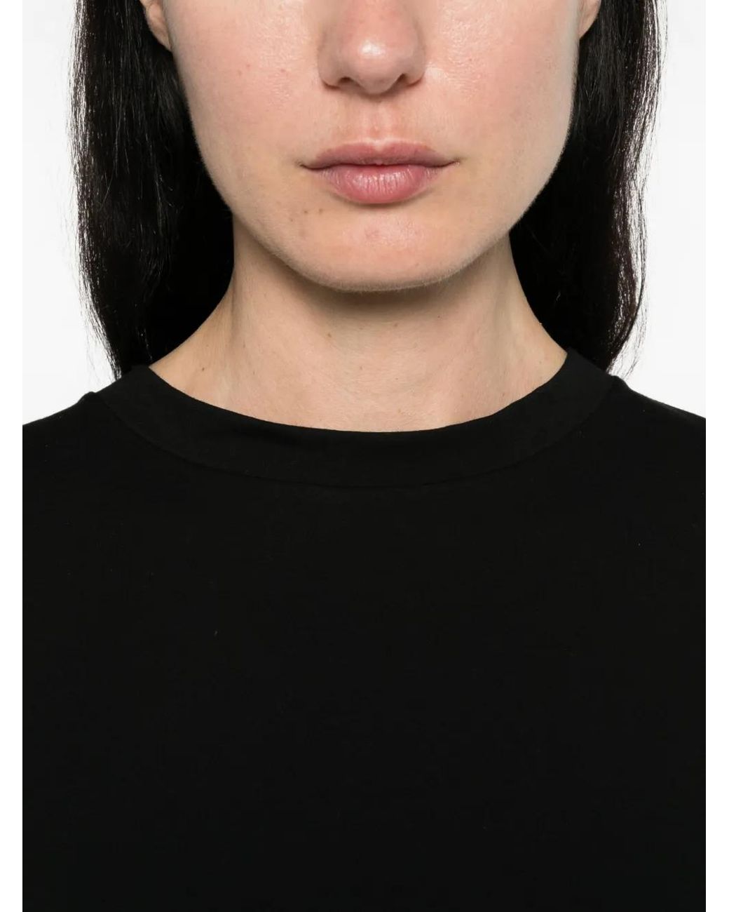 Mazzarelli Black Crew-Neck T-Shirt