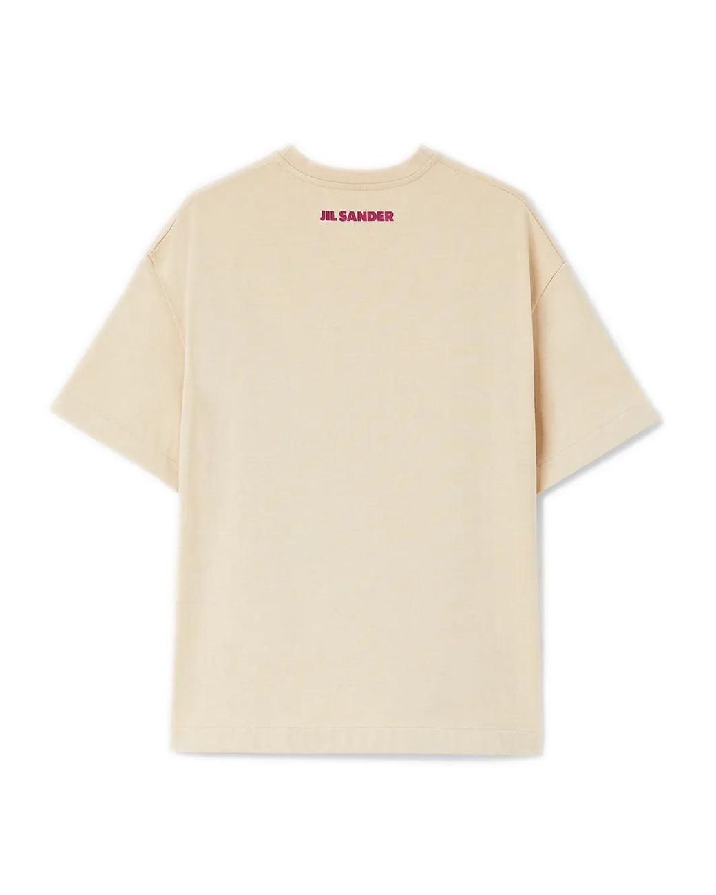 Jil Sander Pink Logo-Print Cotton T-Shirt