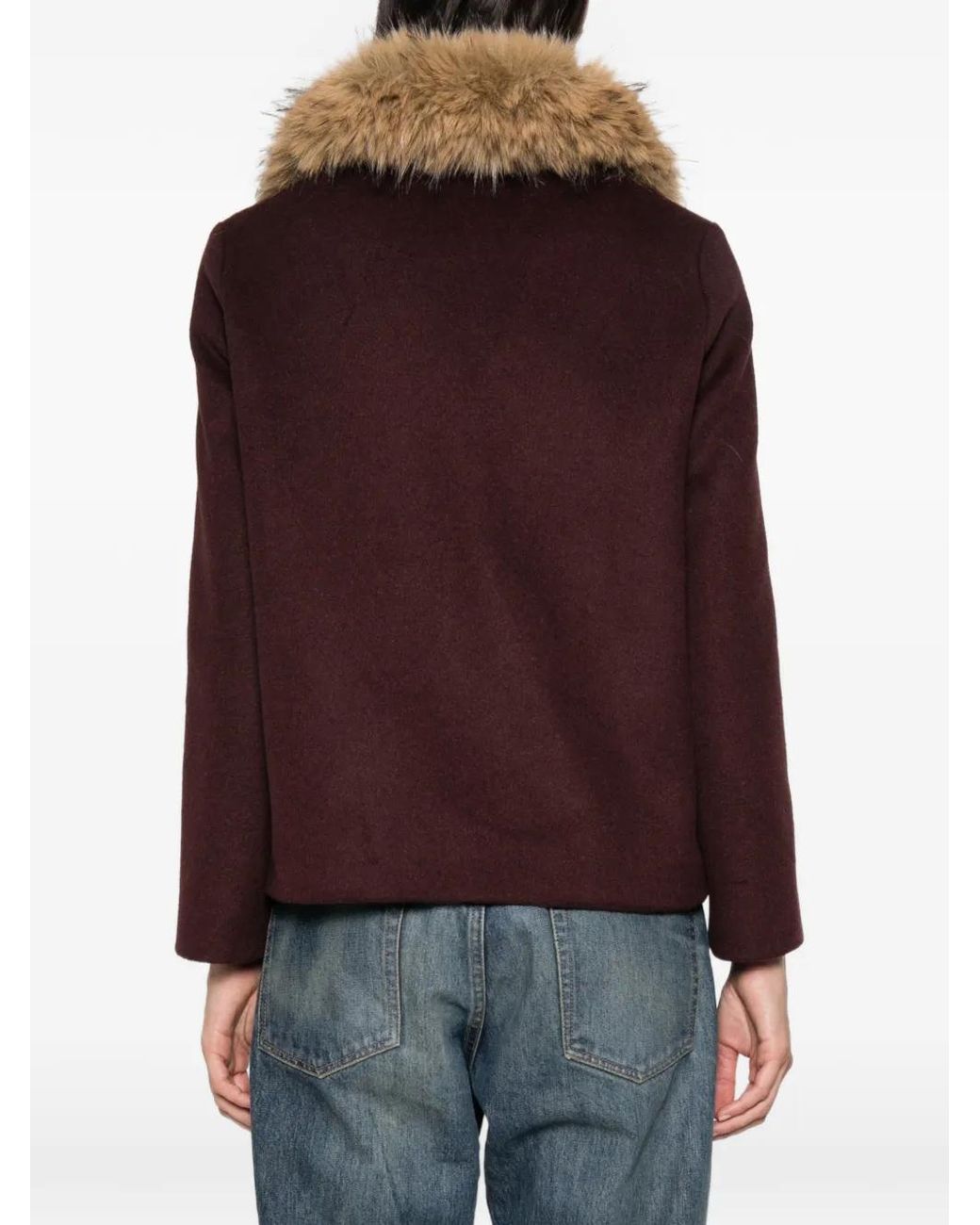 Ava Adore Brown Double-Breasted Jacket