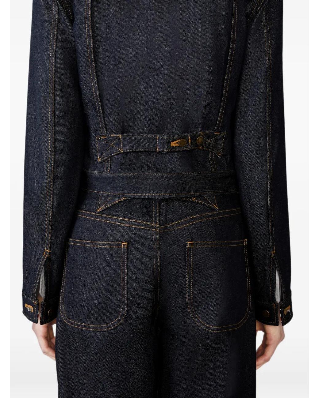 Thom Browne Blue Selvedge Denim Shrunken Jacket