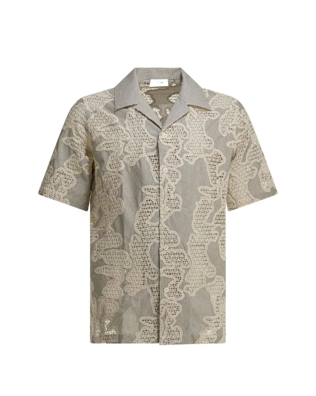 NN07 Gray Julio Cotton Shirt for men