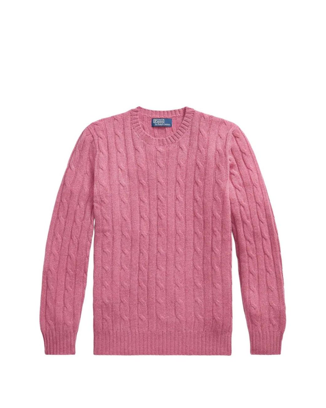 Polo Ralph Lauren Pink Cable-Knit Cashmere Sweater