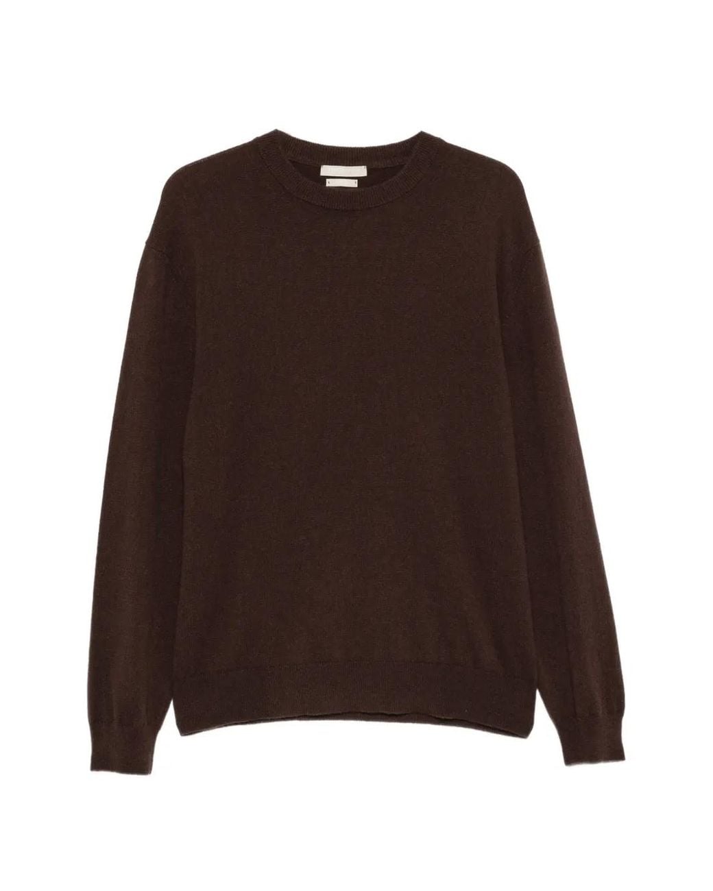 Daniele Fiesoli Brown Cashmere Crew-Neck Sweater for men