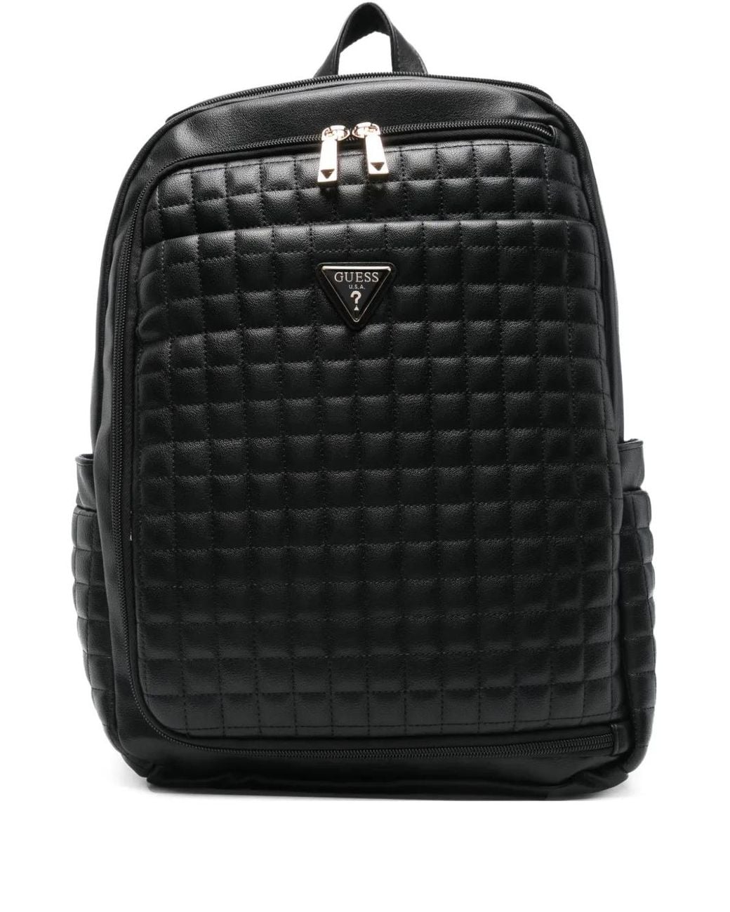 Mochila con parche del logo Guess de color Black