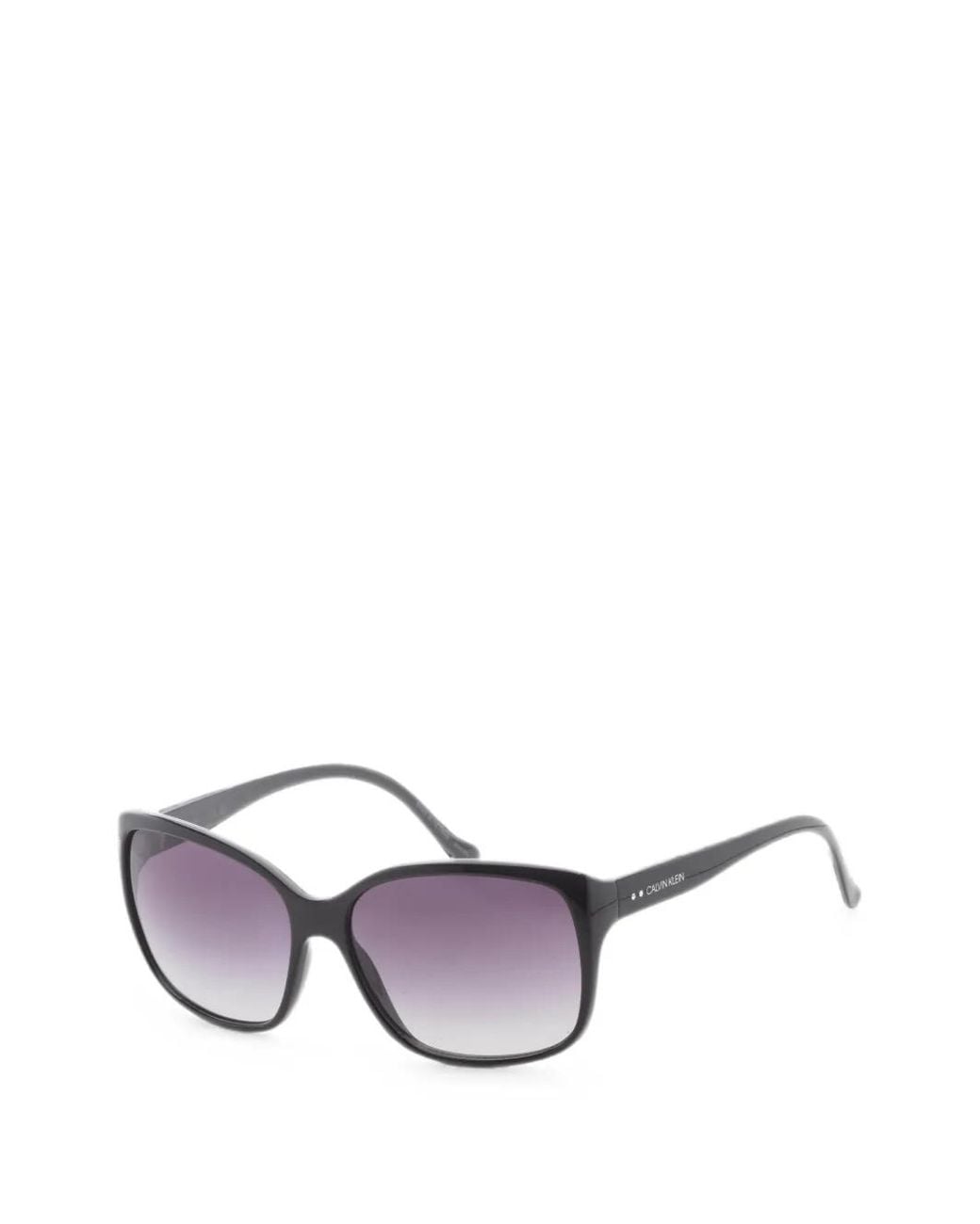 Calvin Klein White Lunettes De Soleil À Monture Carrée