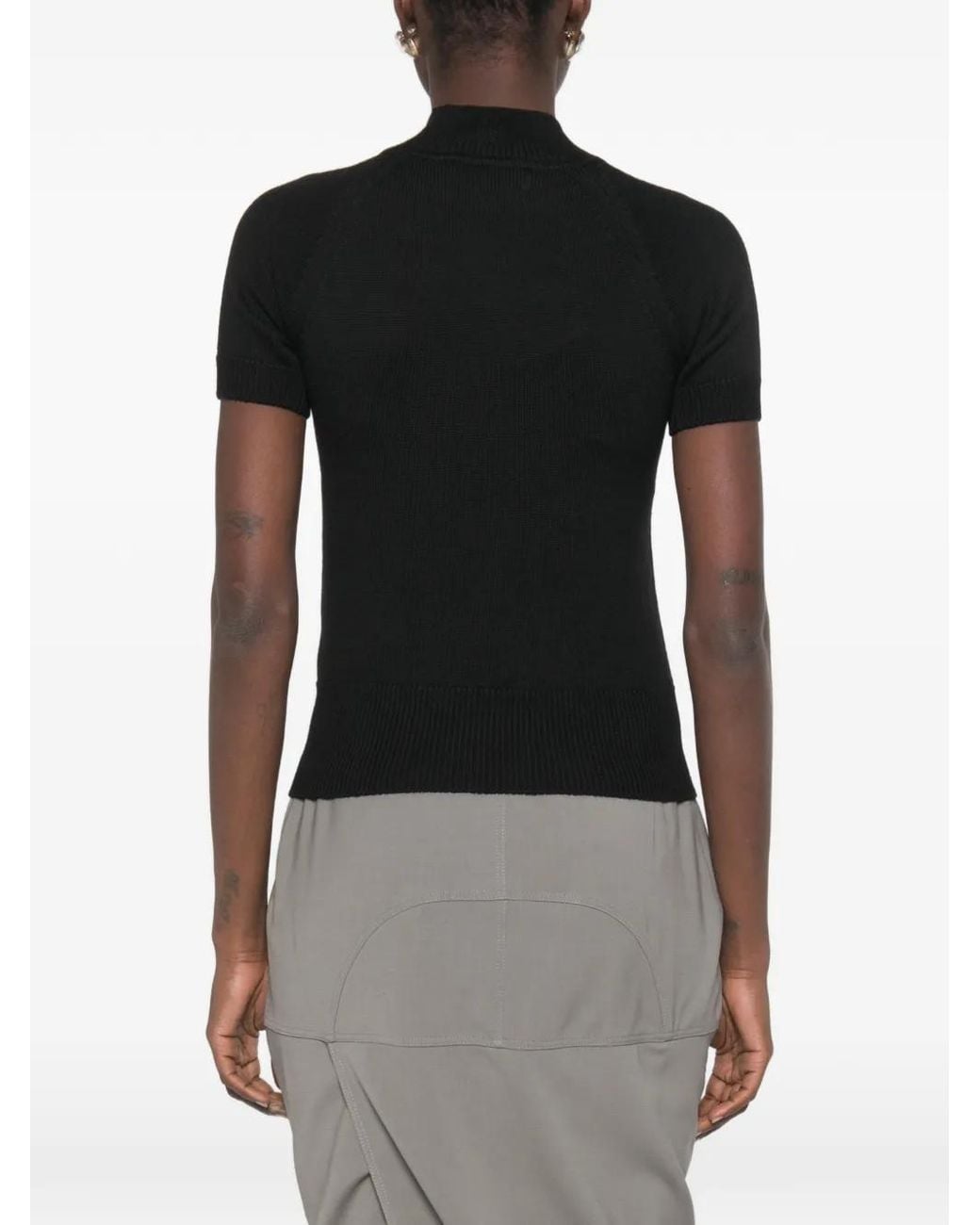 Vivienne Westwood Black Orb-Motif Turtleneck Sweater