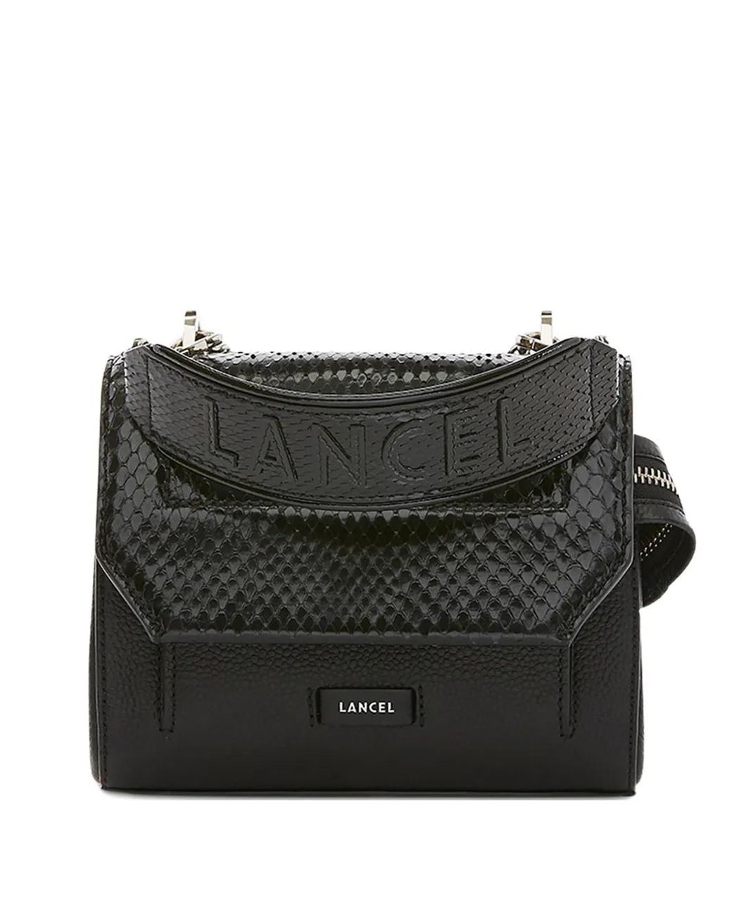 Borsa Mini Con Effetto Serpente di Lancel in Black