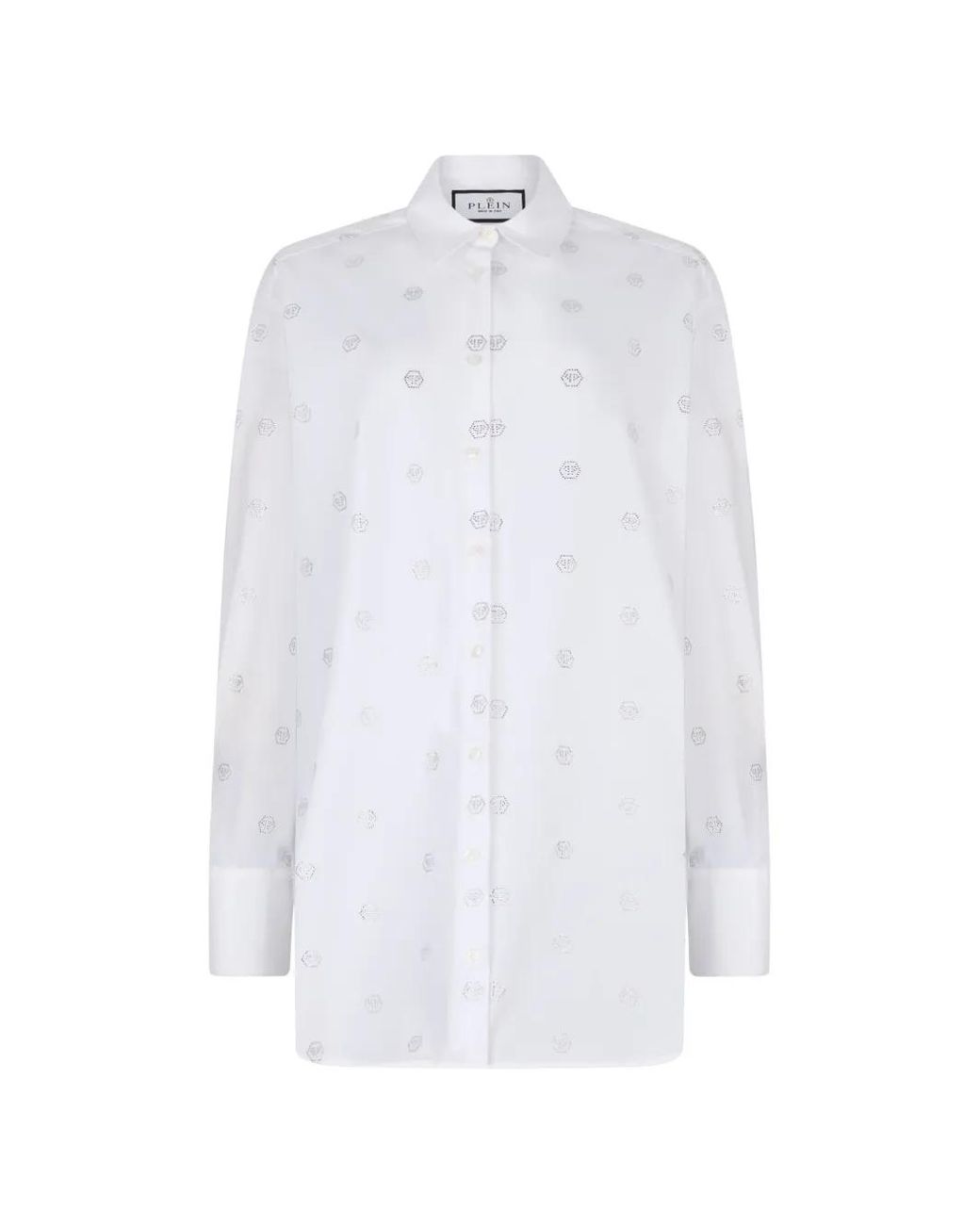 Philipp Plein White Monogram Shirt