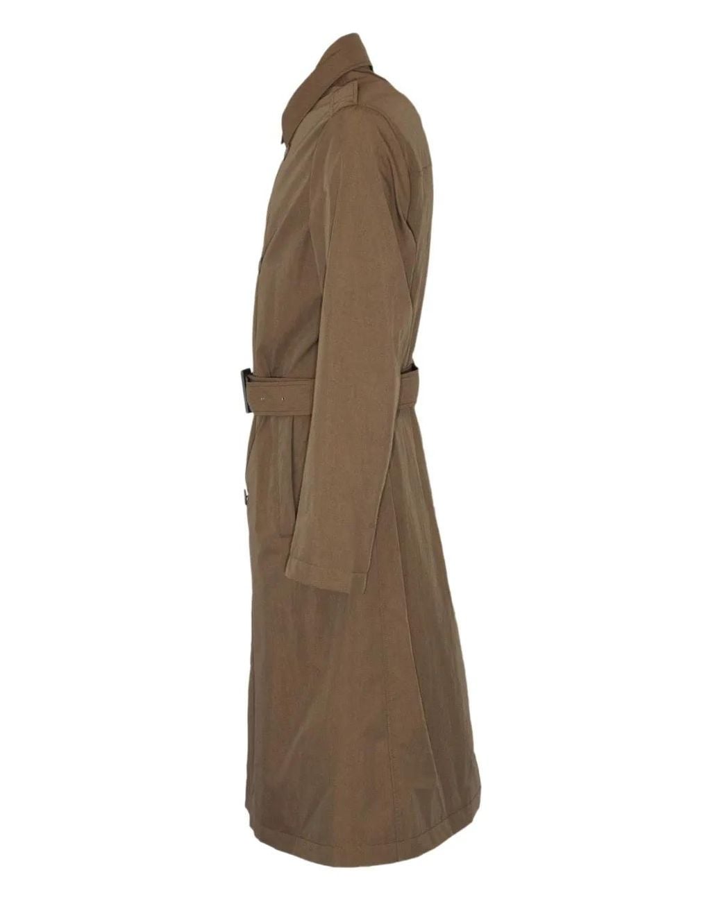 Herno Natural Double-Breasted Belted Coat for men