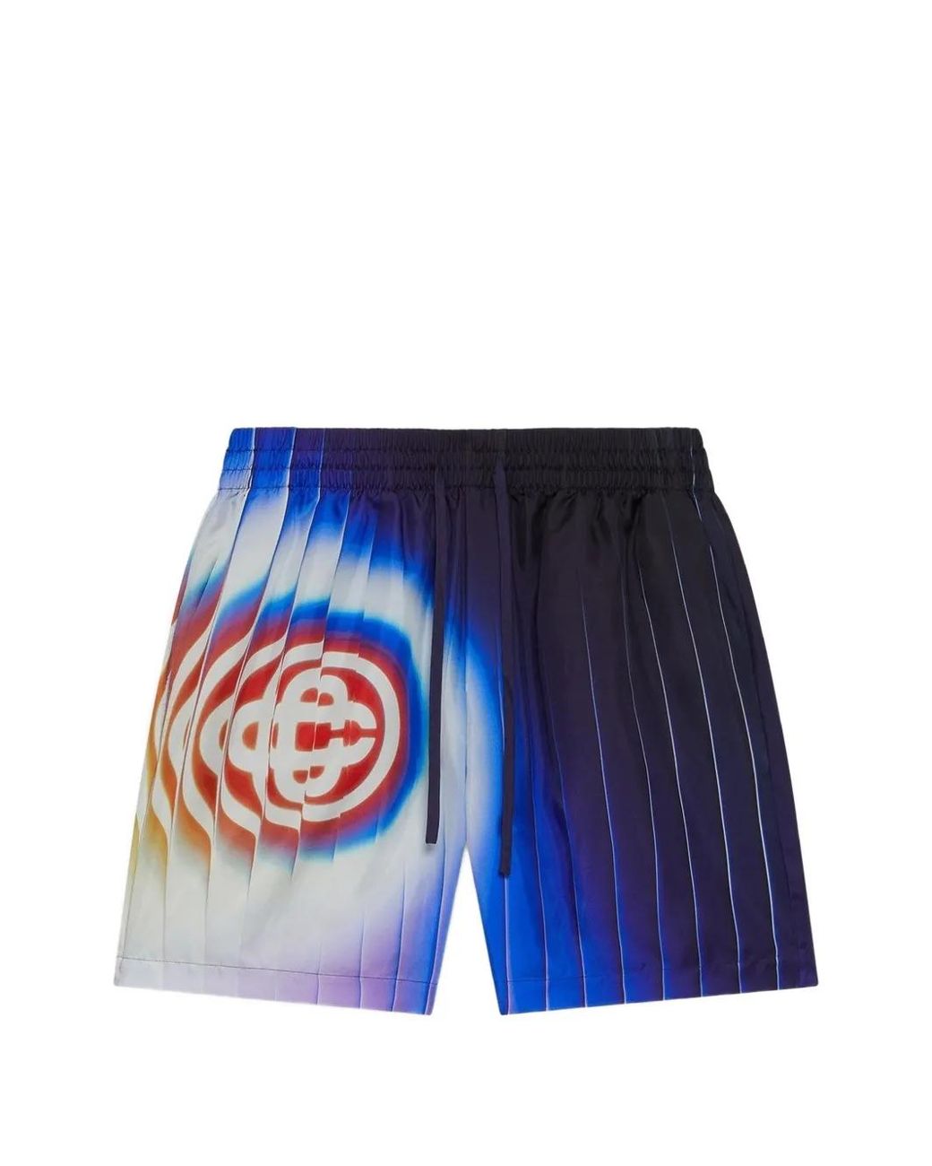 Casablanca Blue Shockwave Silk Shorts for men