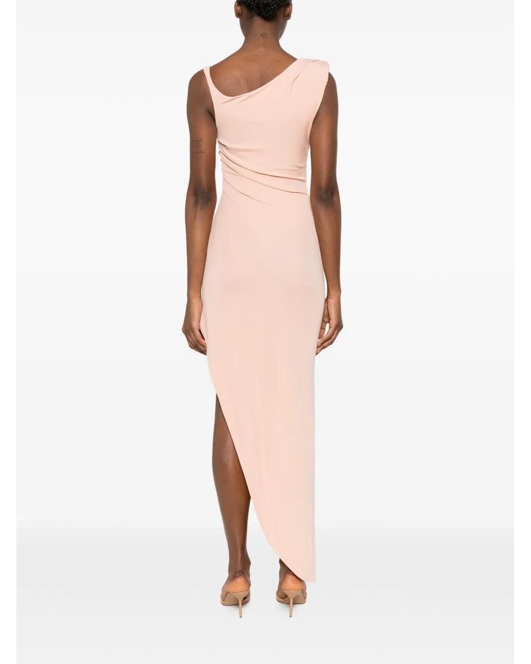 Elisabetta Franchi White Dresses Nude
