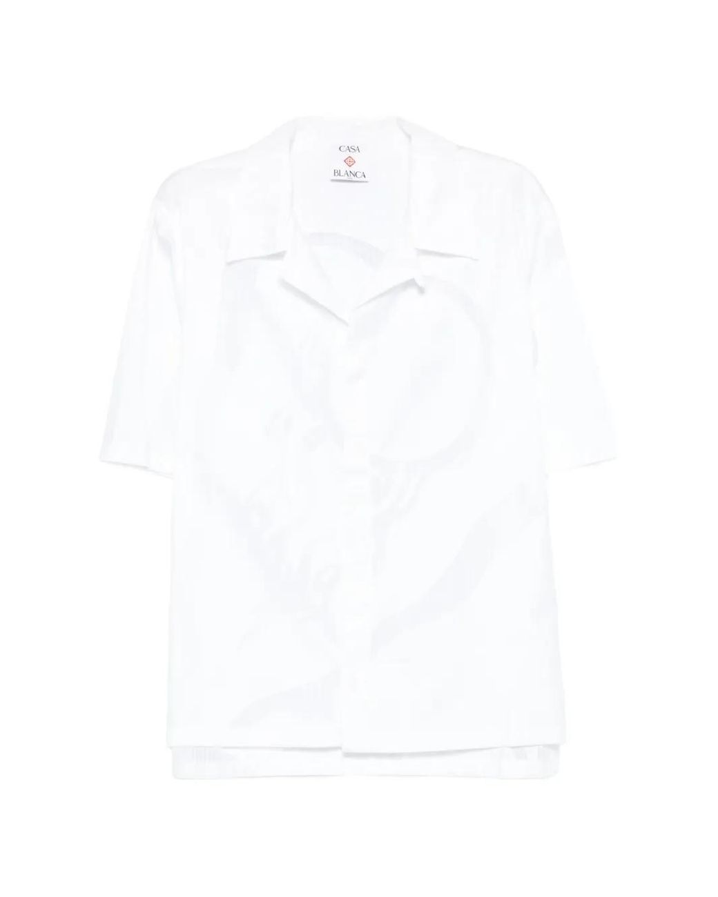 Casablanca White Patterned Shirt for men