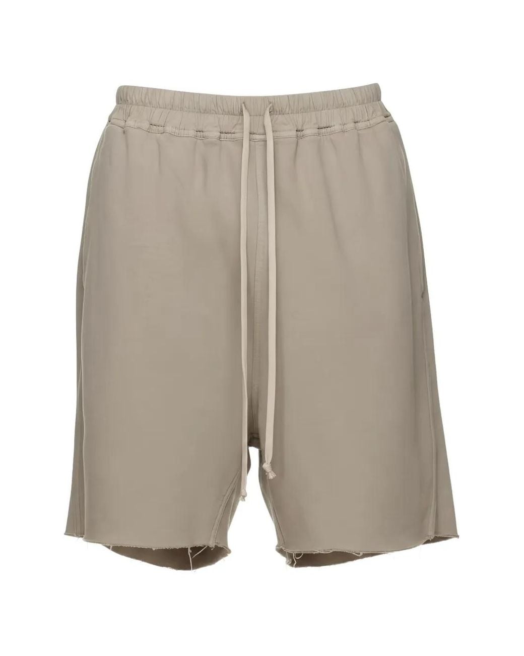 Rick Owens Gray Long Boxers Zip-Detail Shorts for men