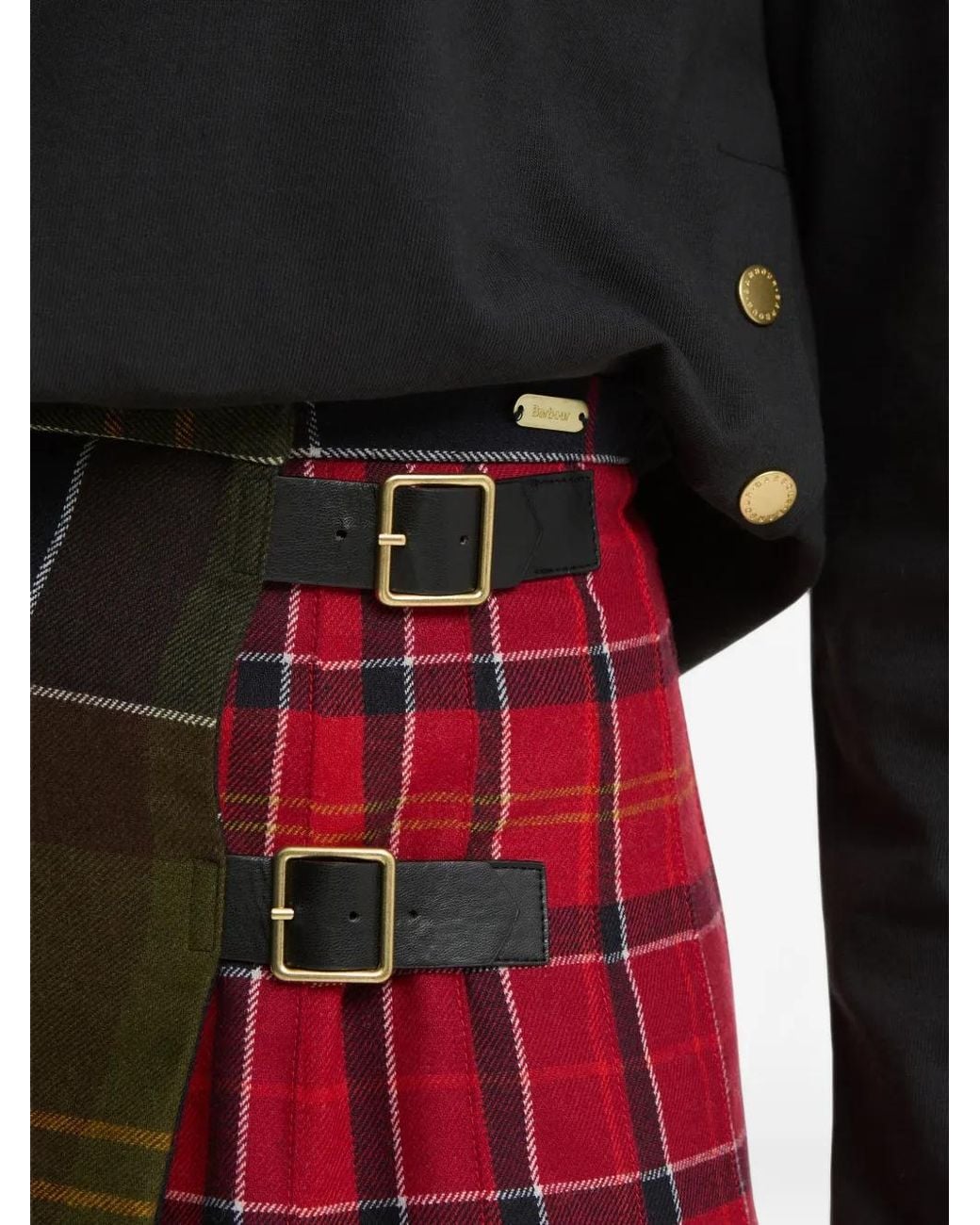 Barbour Red Gillian Skirt