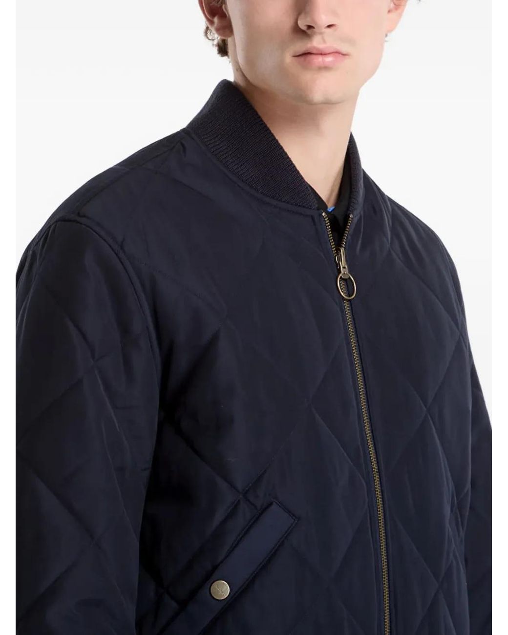 Chaqueta Acolchada Reversible Gant de hombre de color Blue
