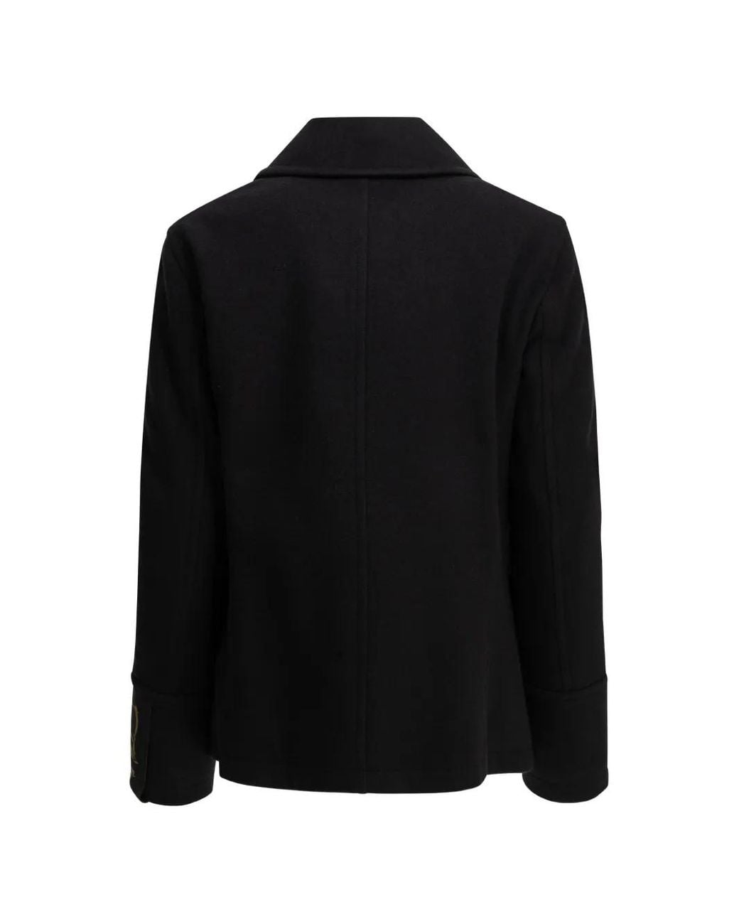 Sealup Black Double-Breasted Coat