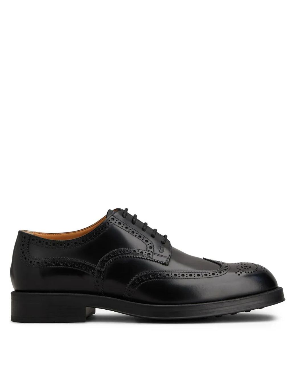 Tod's Black Derbies En Cuir for men