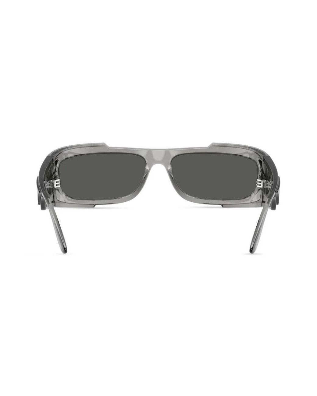 Versace Gray Rectangle-Frame Sunglasses