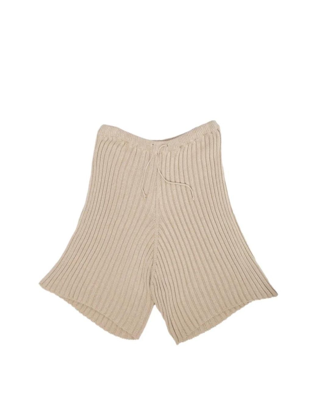 Baserange Natural Kai Ribbed-Knit Shorts