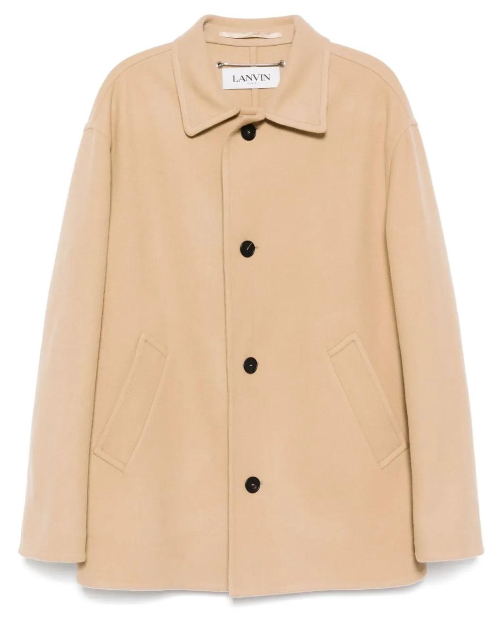 Lanvin Natural Single-Breasted Coats for men