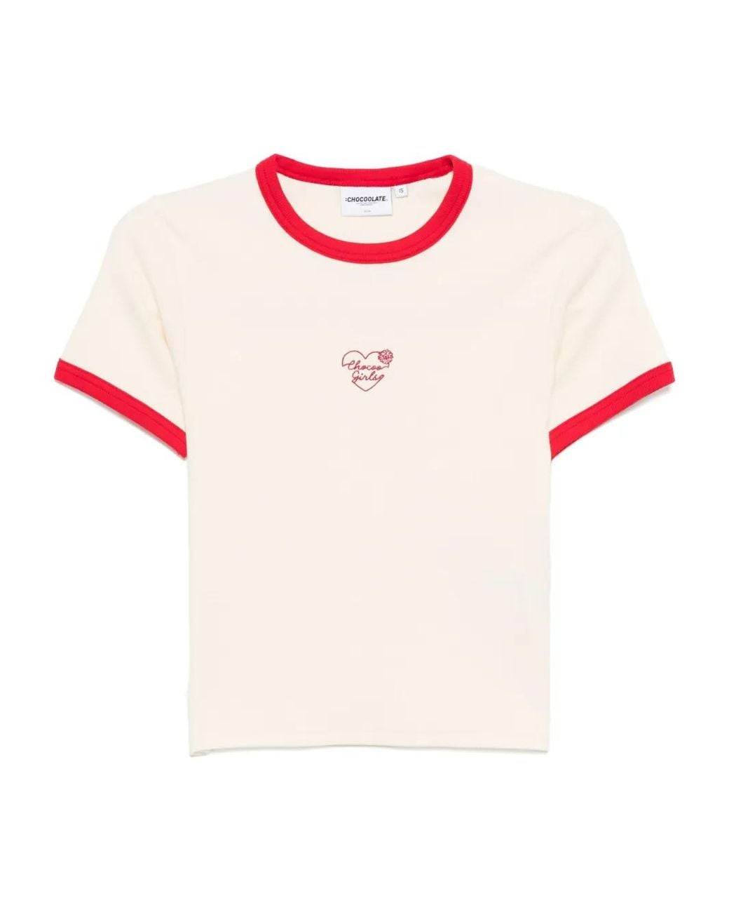 Chocoolate Pink Logo-Embroidered T-Shirt