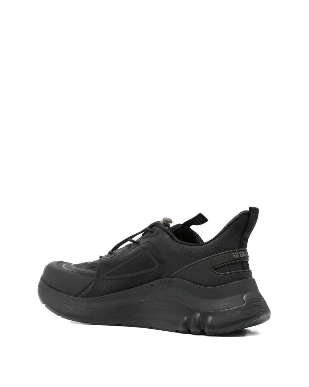 BBACK Black Toggle-Fastening Panelled Sneakers for men