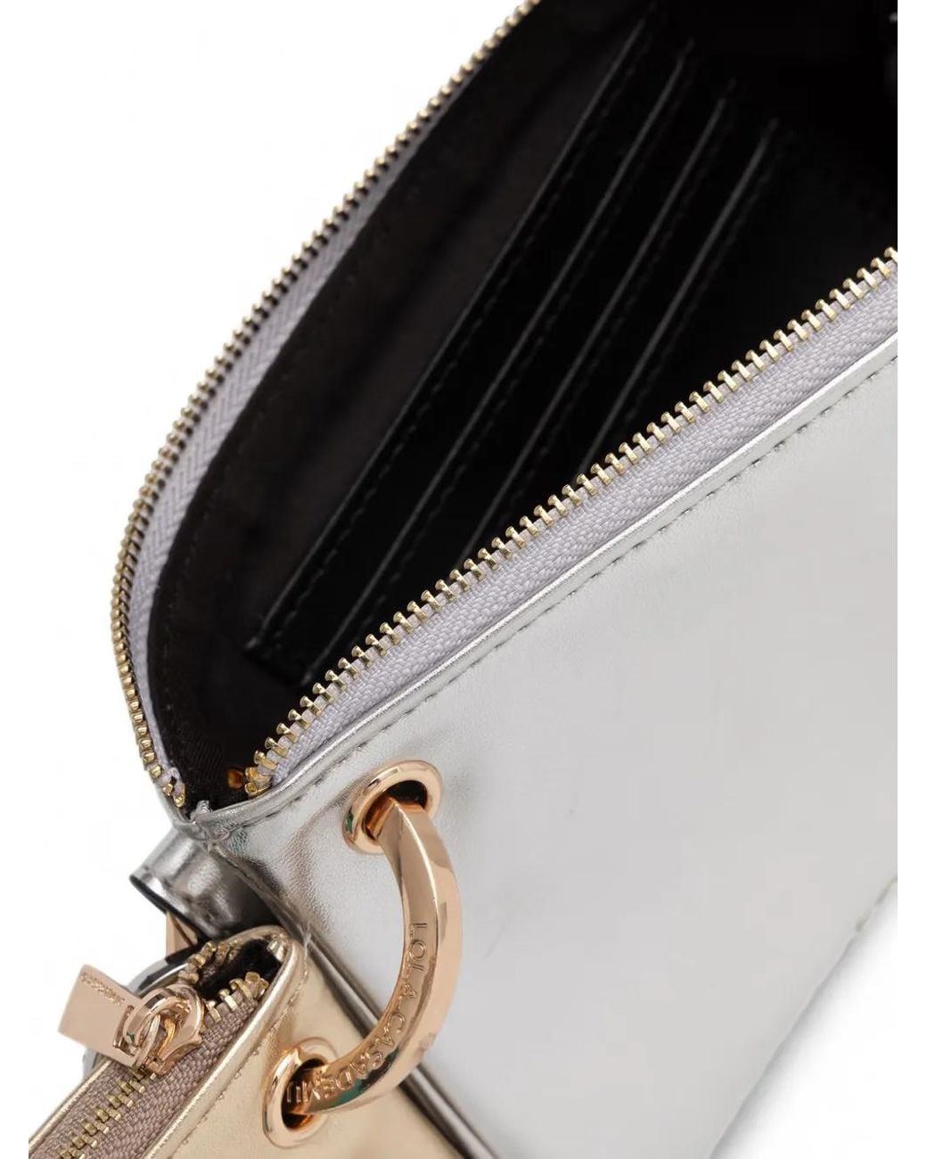 Lola Casademunt Natural Logo-Lettering Wristlet Purse
