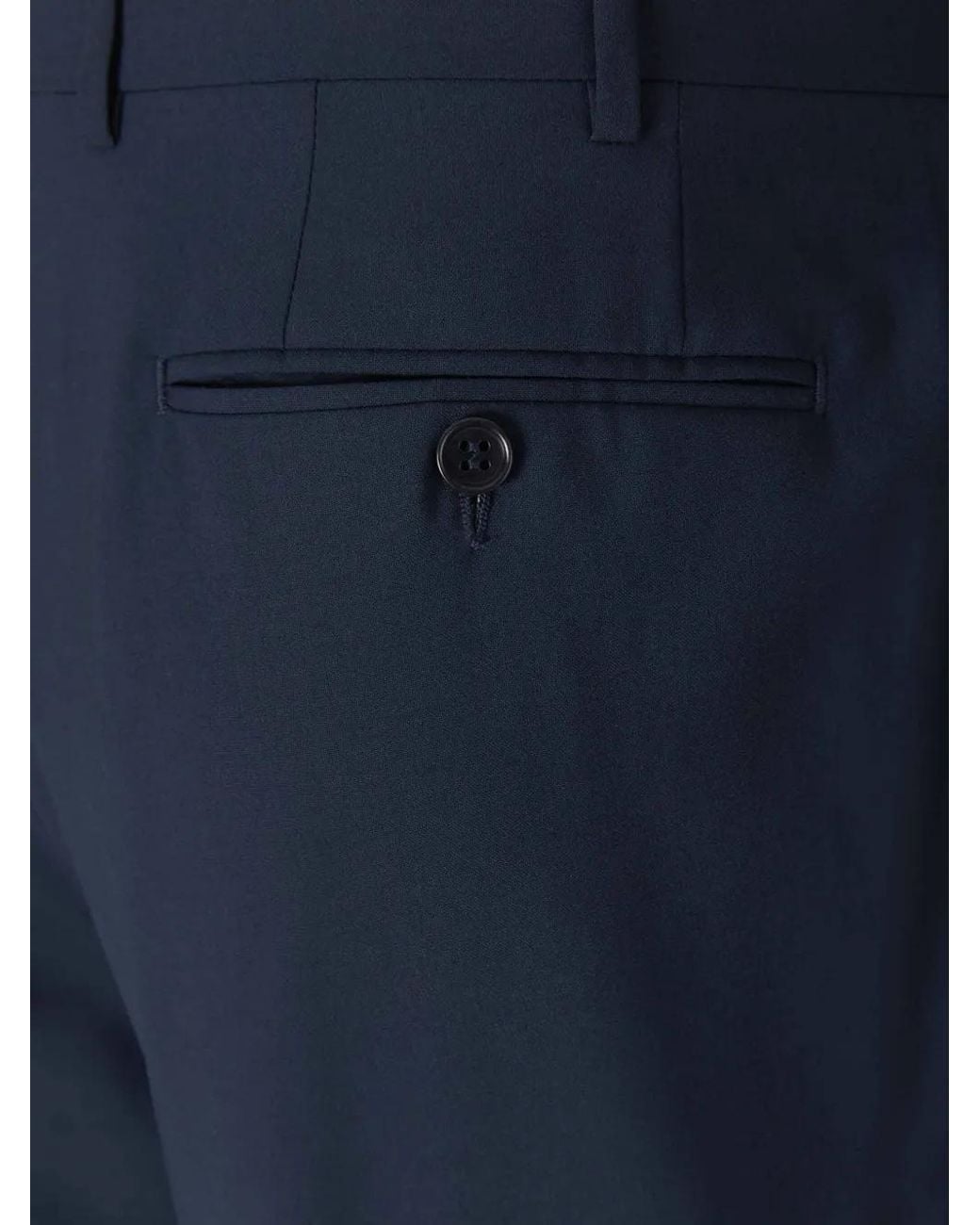 Canali Wollen Broek in het Blue voor heren