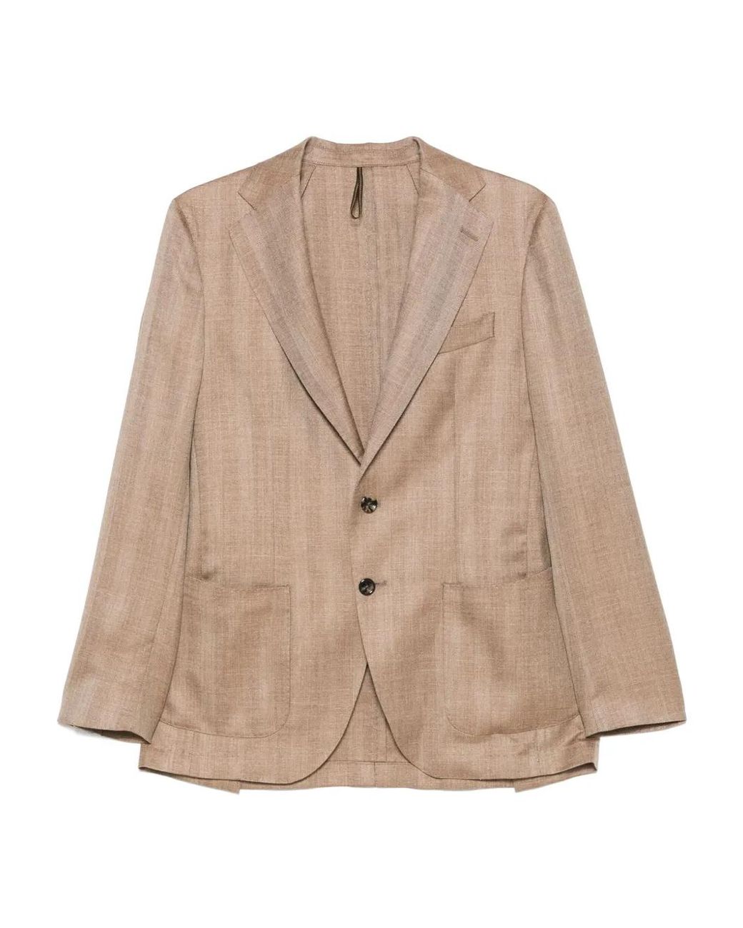 Dell'Oglio Natural Wool-Blend Blazer for men