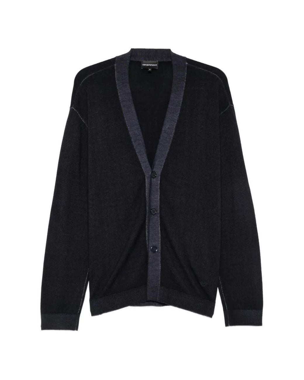 Emporio Armani Blue Button-Up Cardigan for men