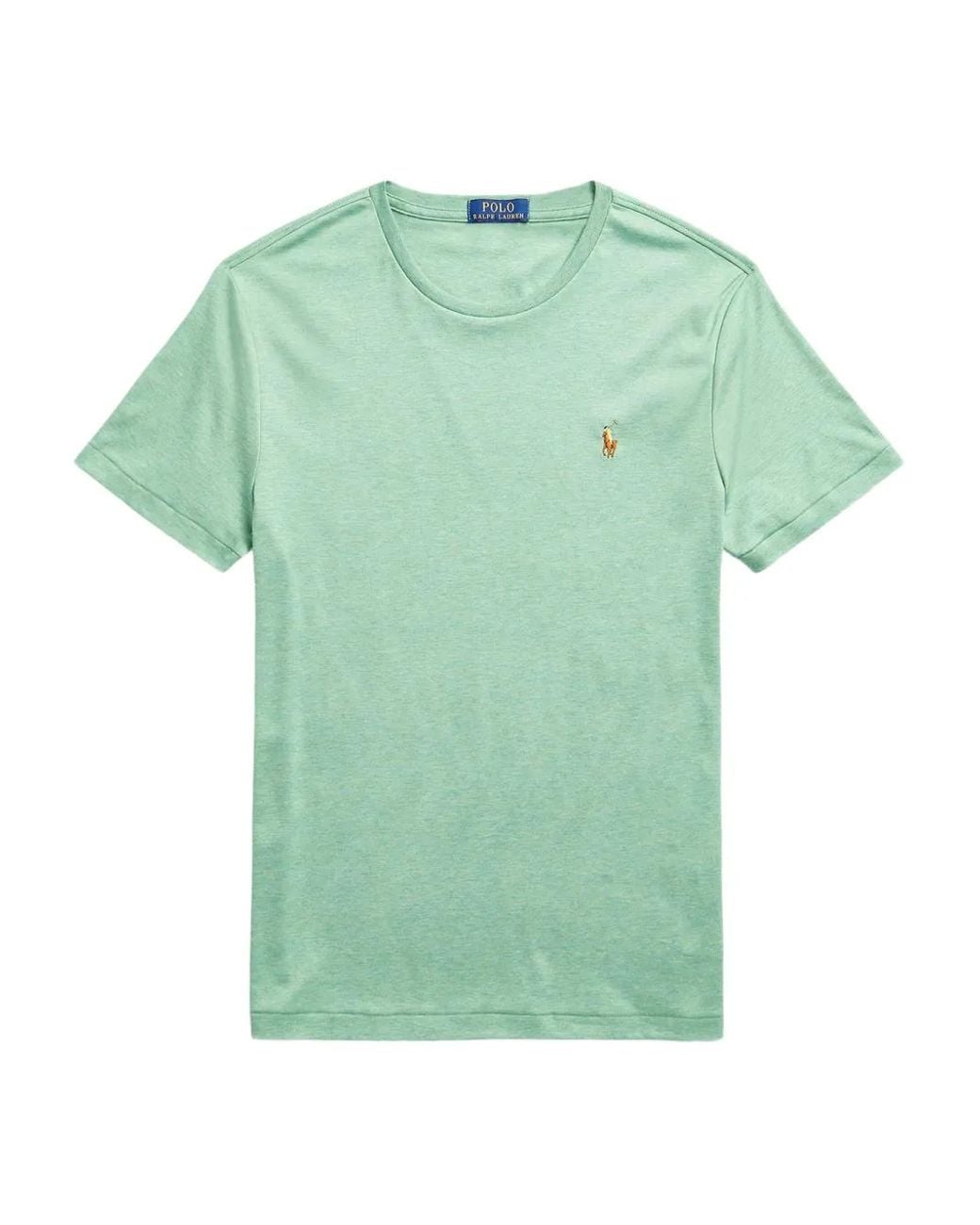 Polo Ralph Lauren Green Crew-Neck Cotton T-Shirt for men