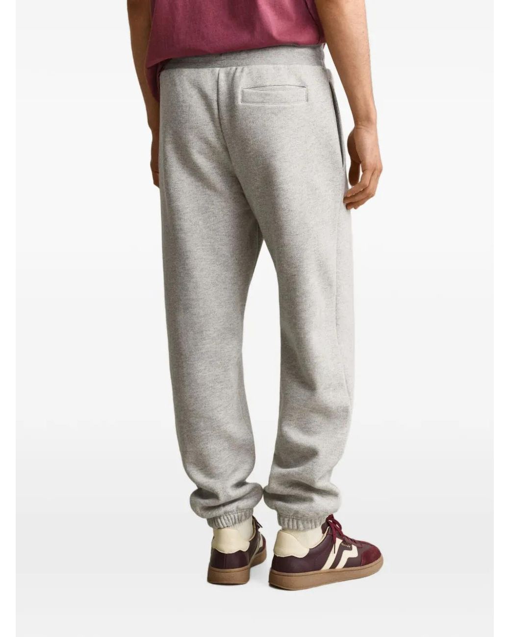 Gant White Pantalon De Jogging À Patch Logo for men