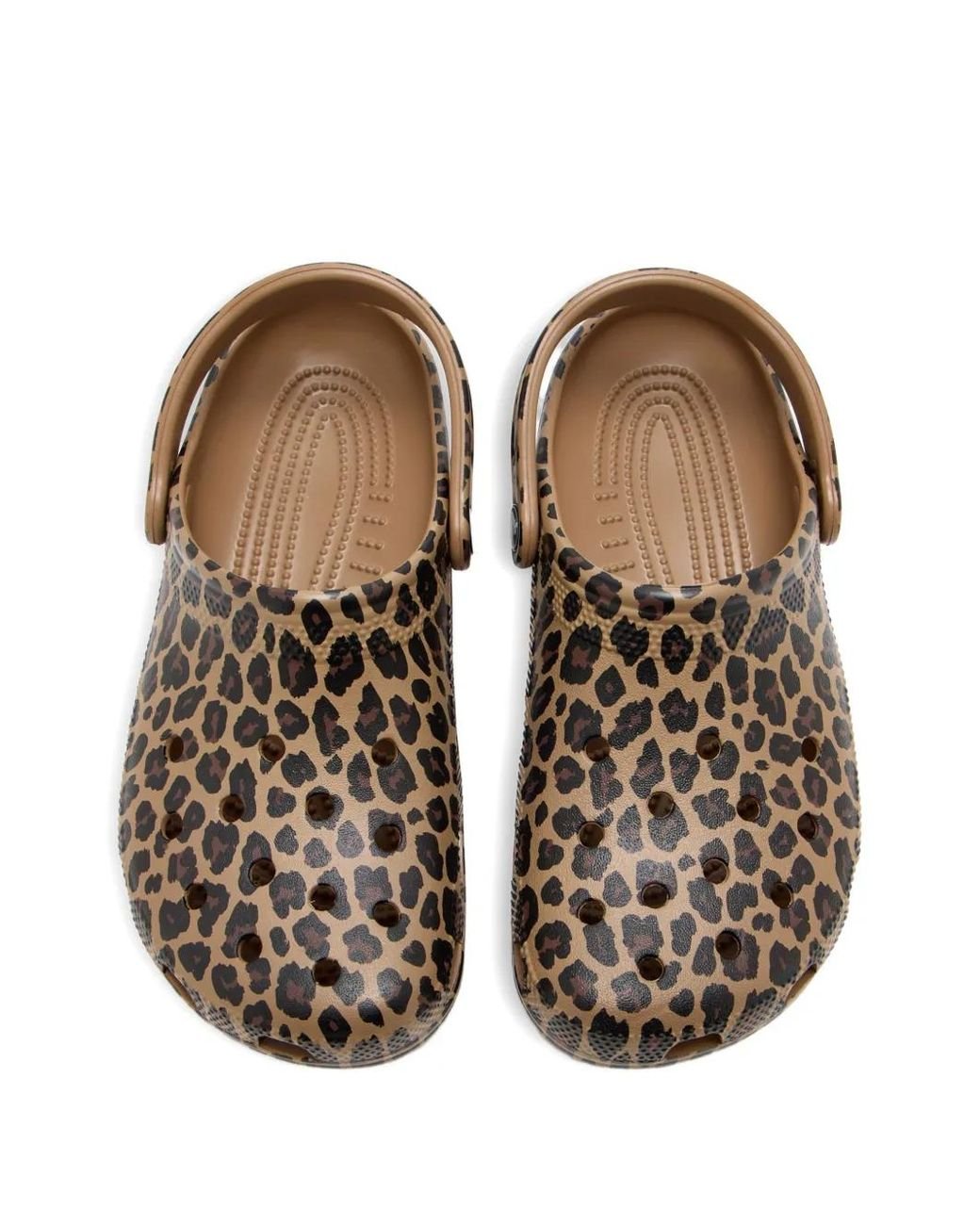 CROCSTM Multicolor Leopard Print Slides