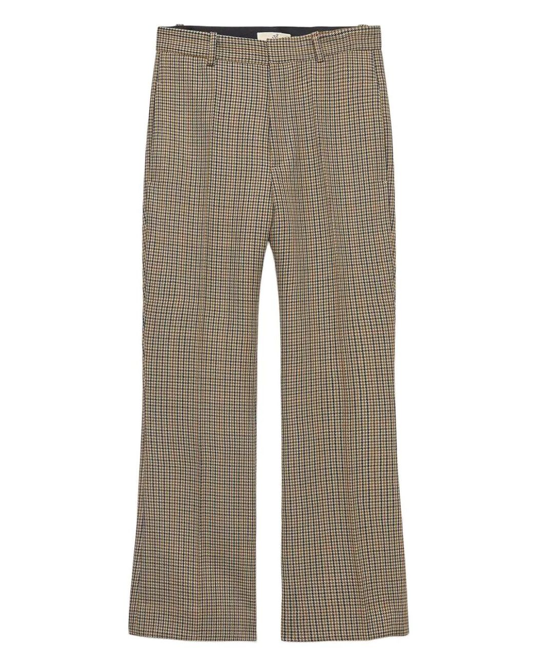 BITE STUDIOS Gray Credo Houndstooth-Check Trousers