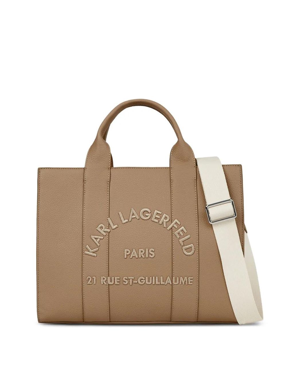 Karl Lagerfeld Natural Medium Rue St-Guillaume Tote Bag