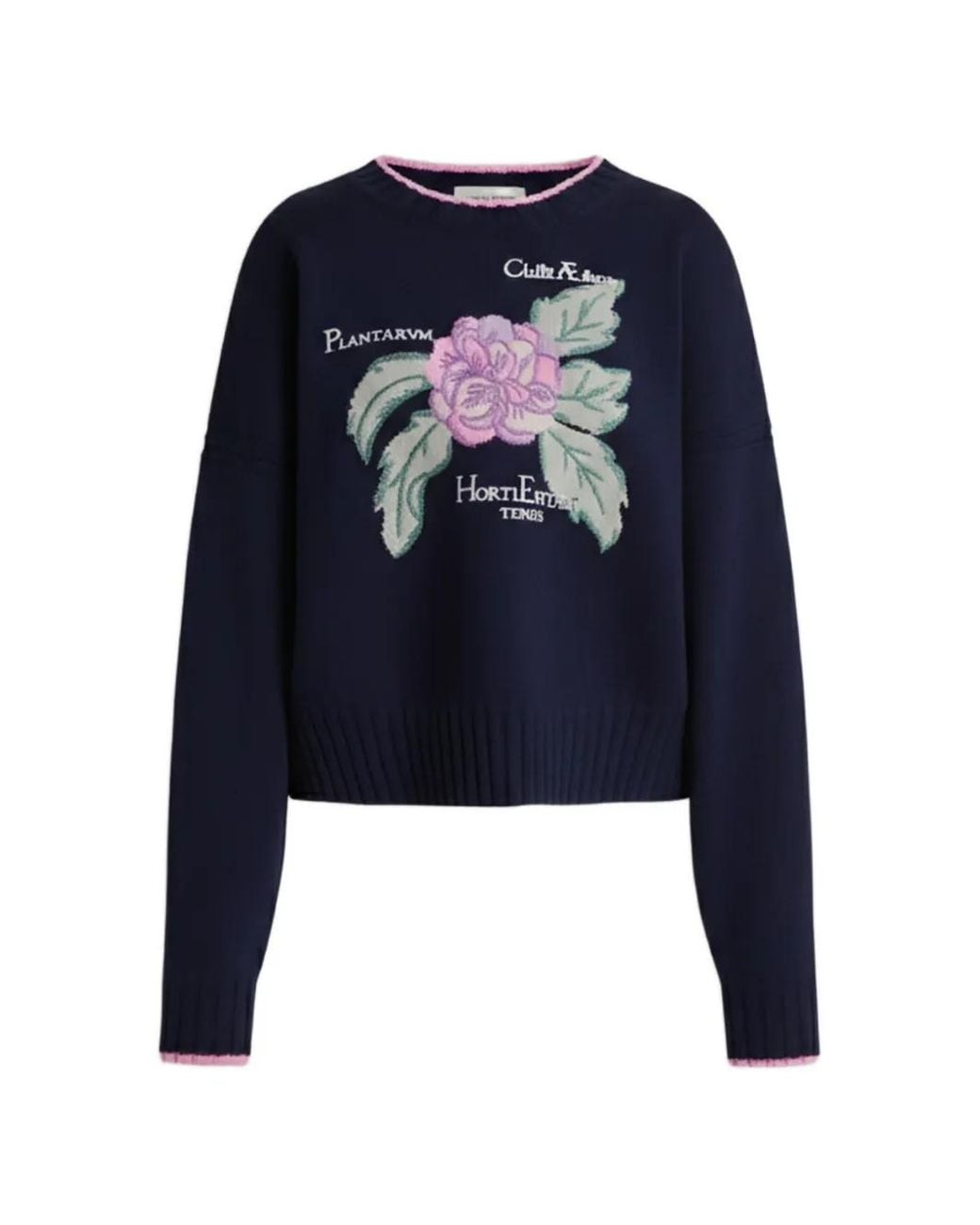 Alberta Ferretti Blue Floral Knitwear