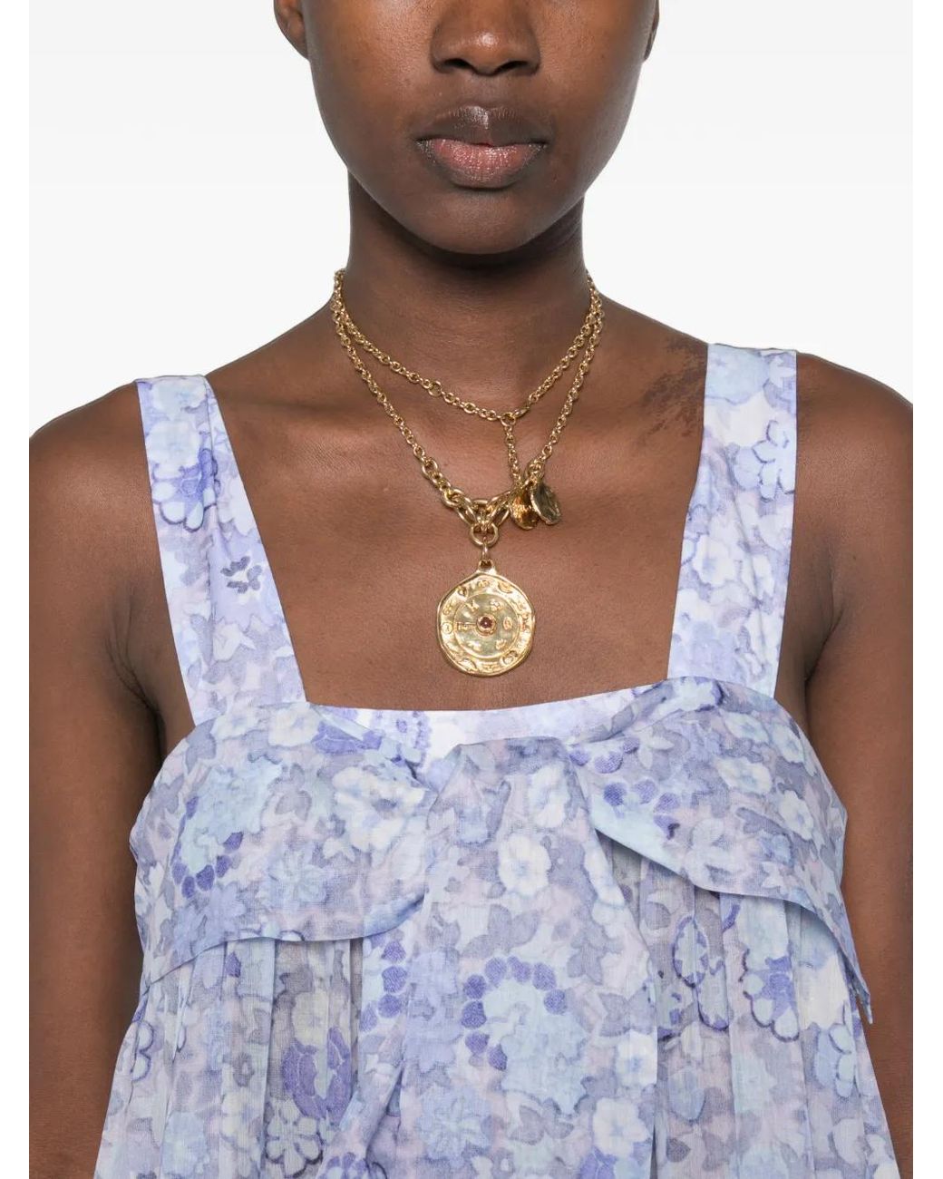 Chloé Blue Tiered Long Dress