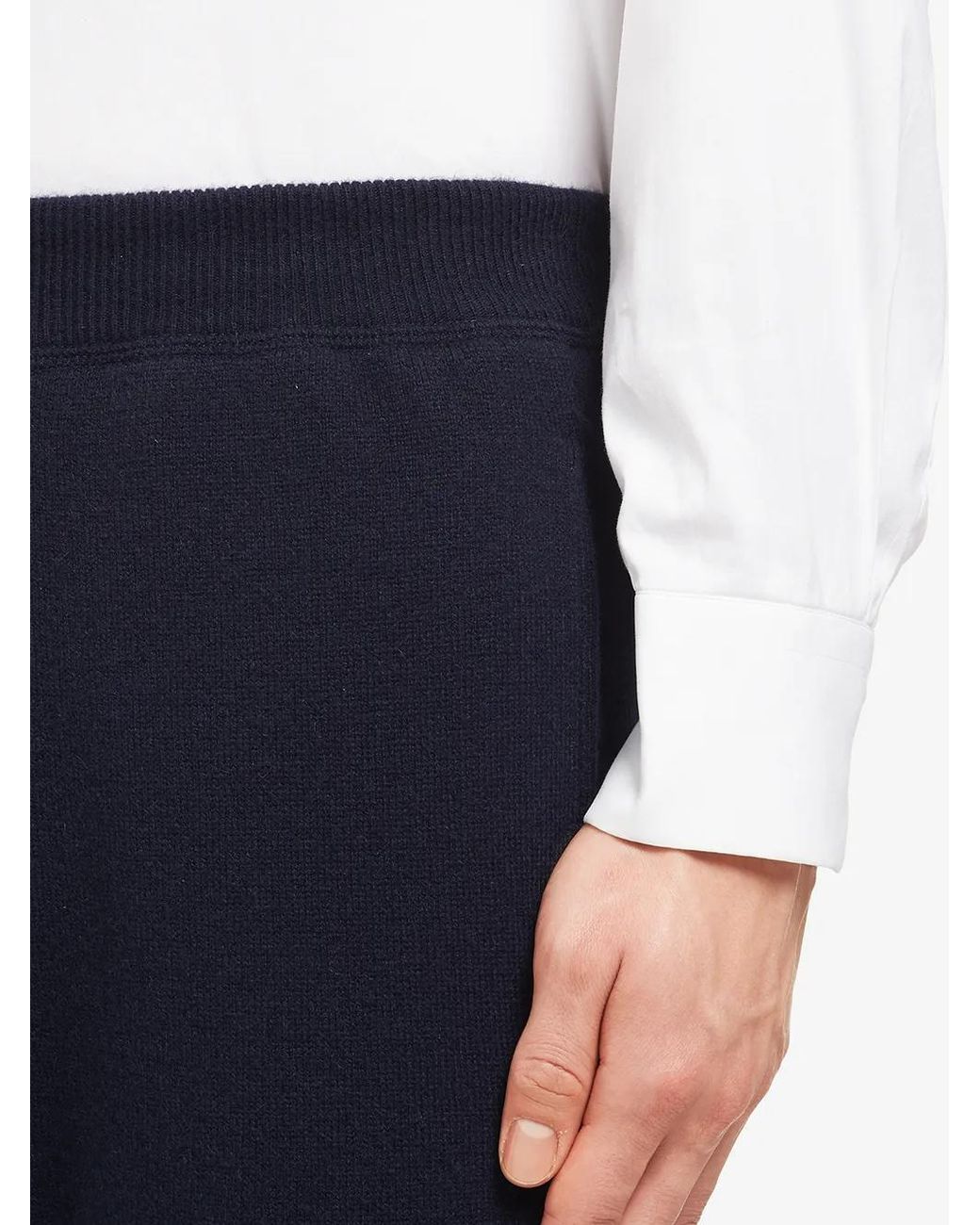 Prada Blue Cashmere Track Pants for men
