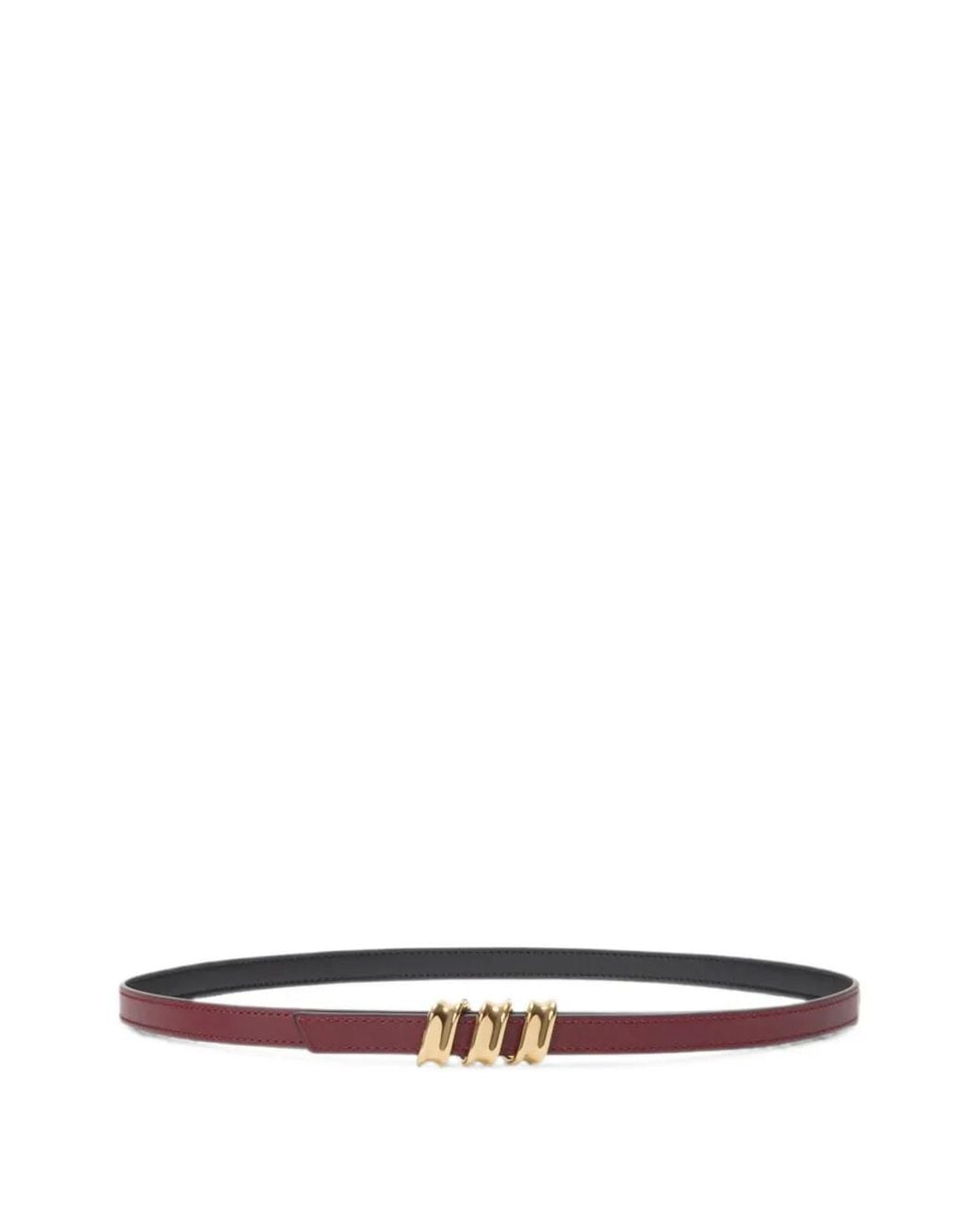 Loewe White Reversible Coil Belt