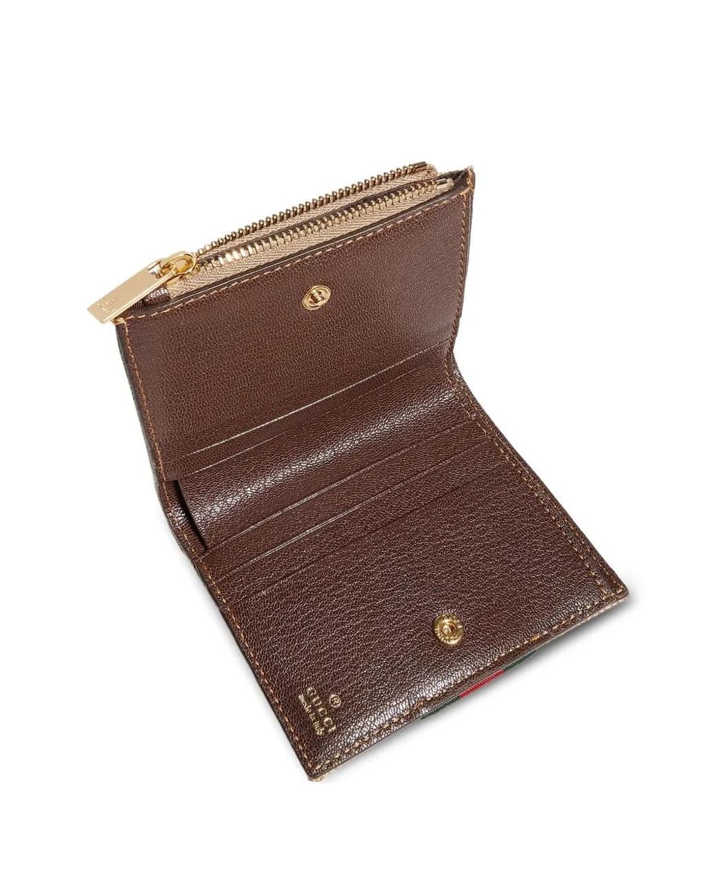 Gucci Brown Small Wallet With Web