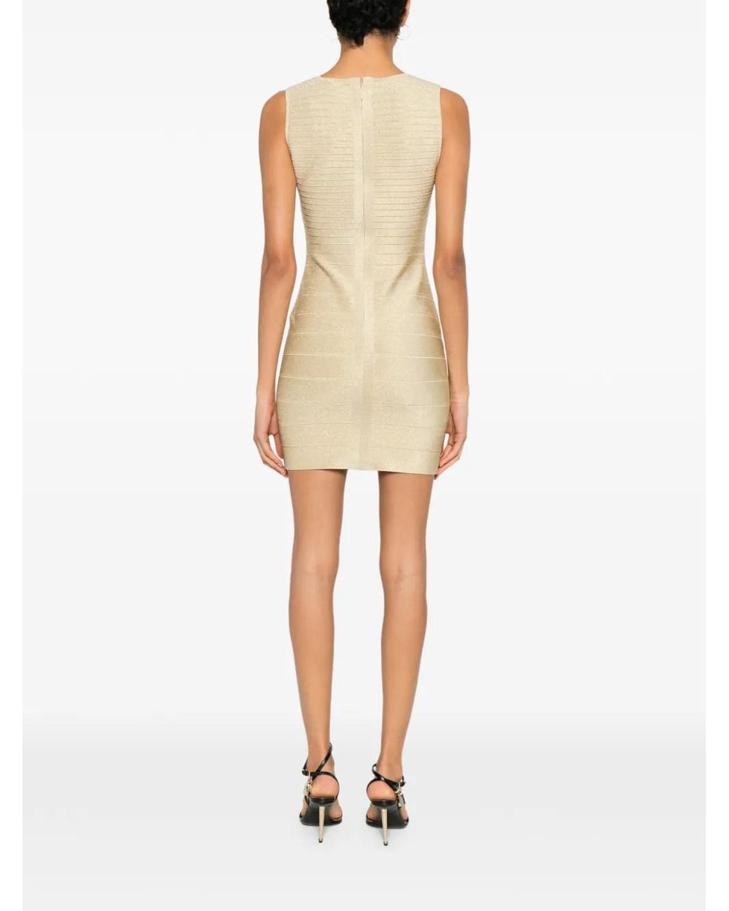 Hervé Léger Natural Mirabel Dress