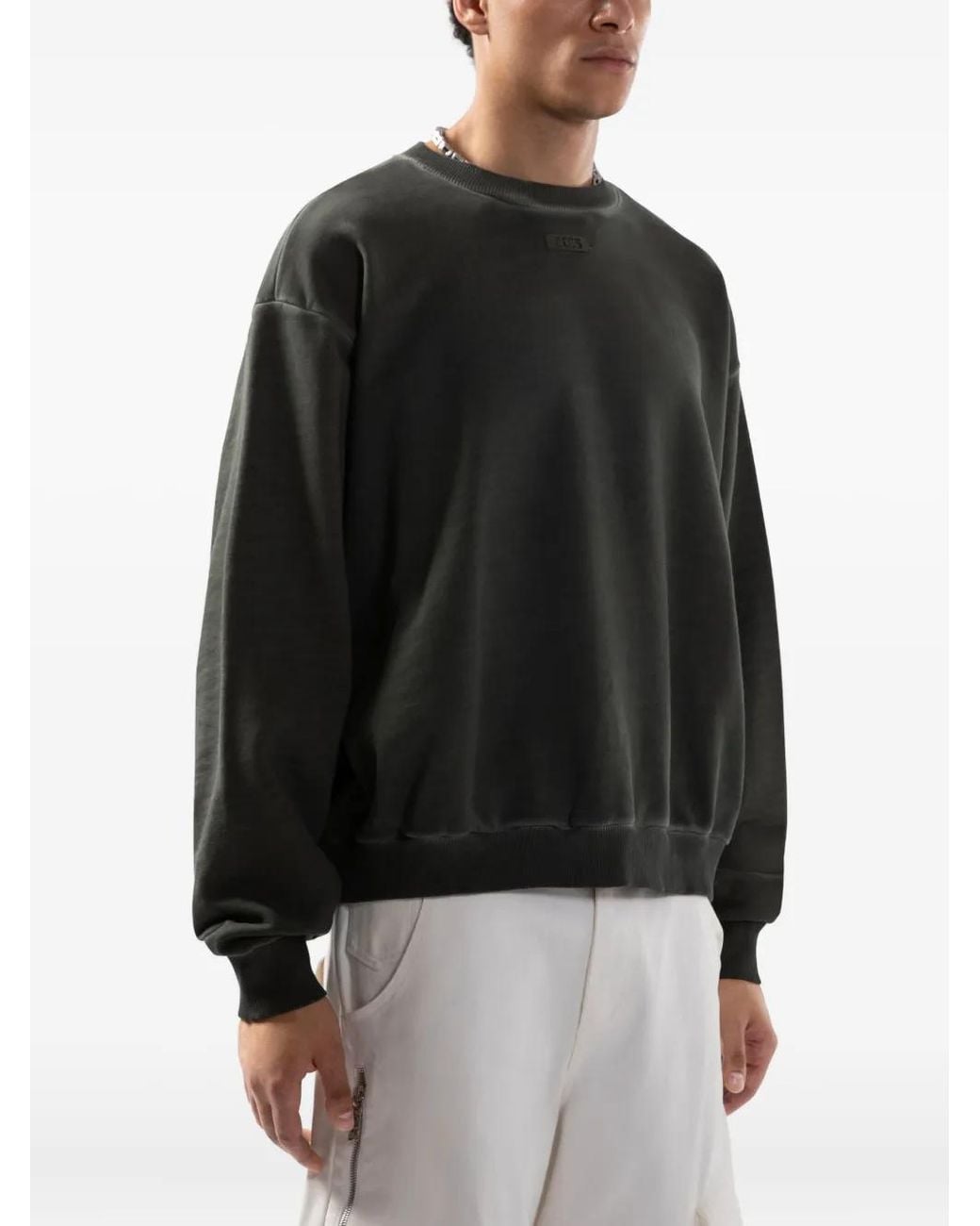 Gcds Sweater Met Logopatch in het Black voor heren