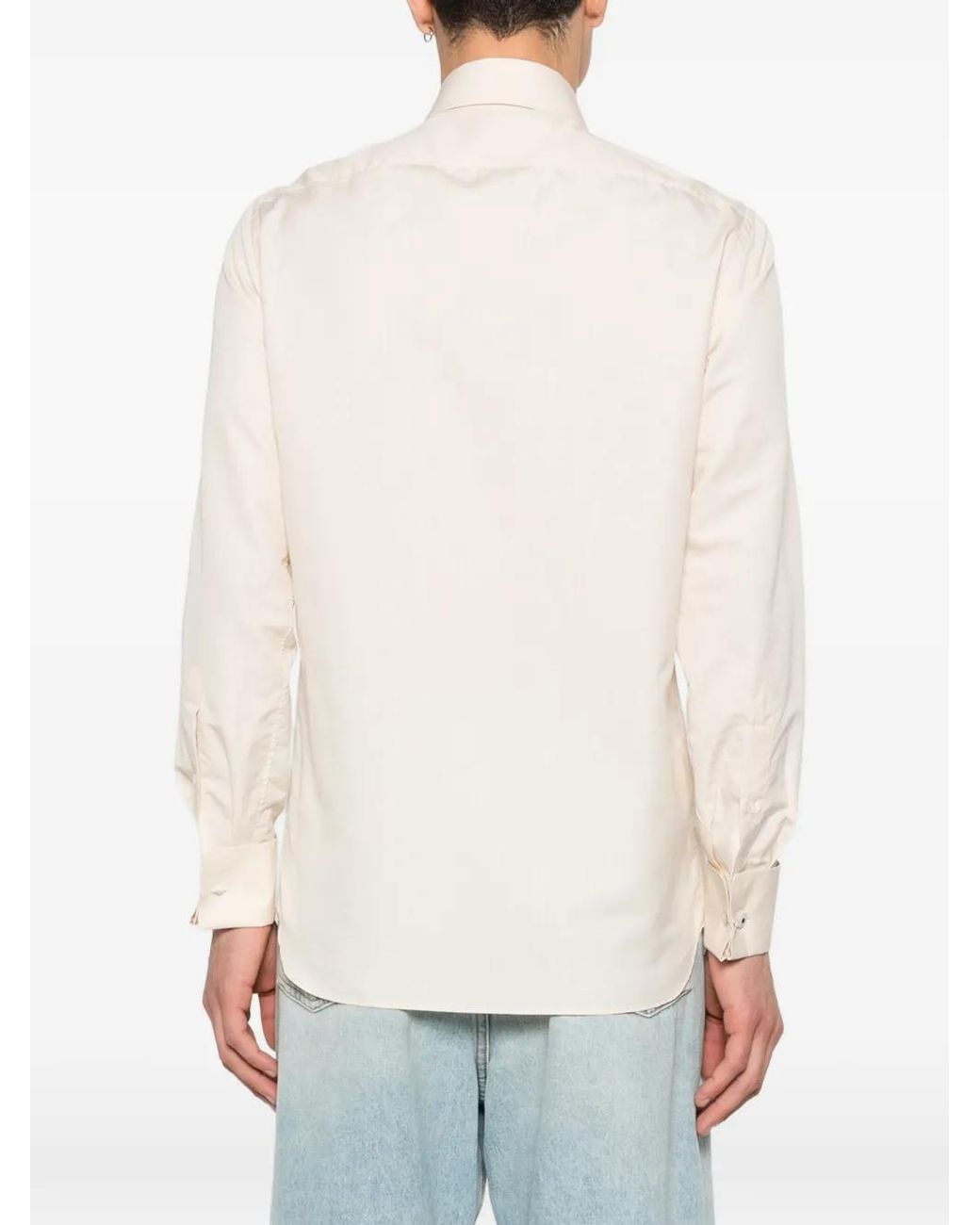 Lardini White Paethos Textured Shirt for men